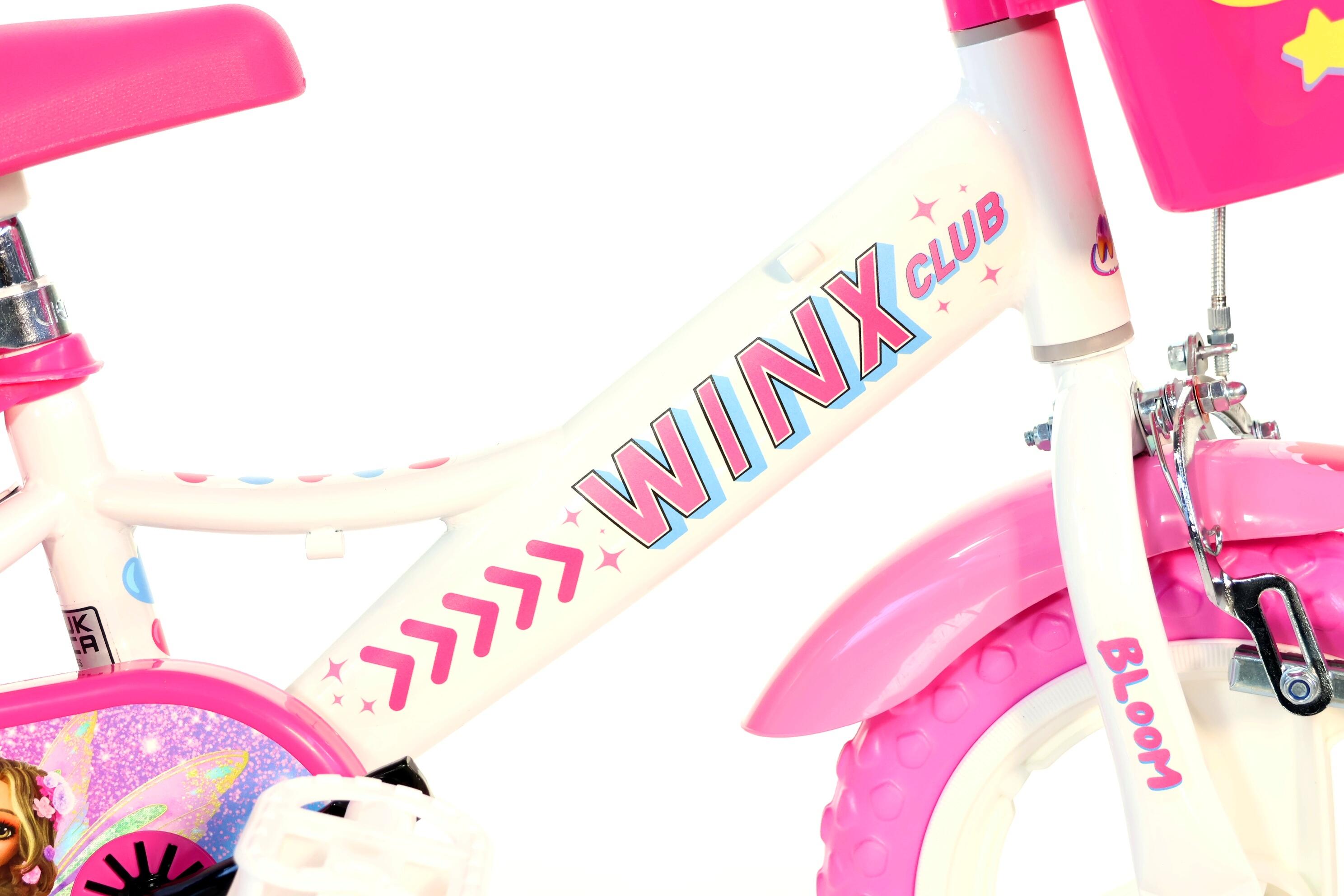 Bicicleta infantil WINX de 12 polegadas com acessórios 2/4