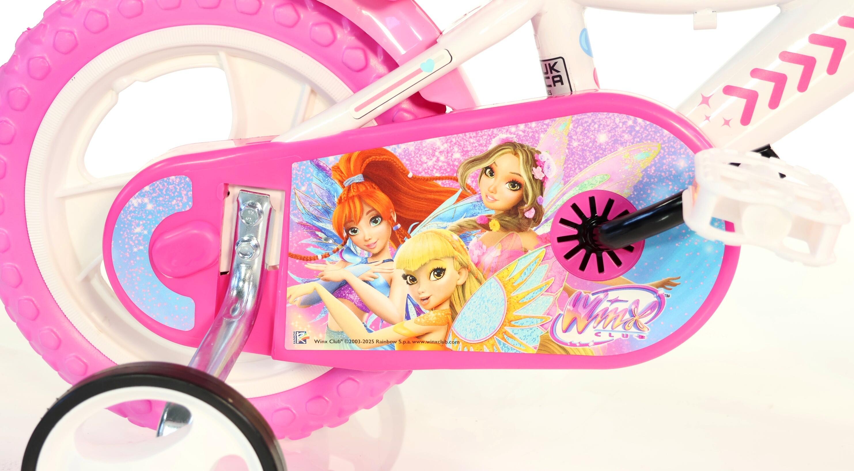 Bicicleta infantil WINX de 12 polegadas com acessórios 4/4