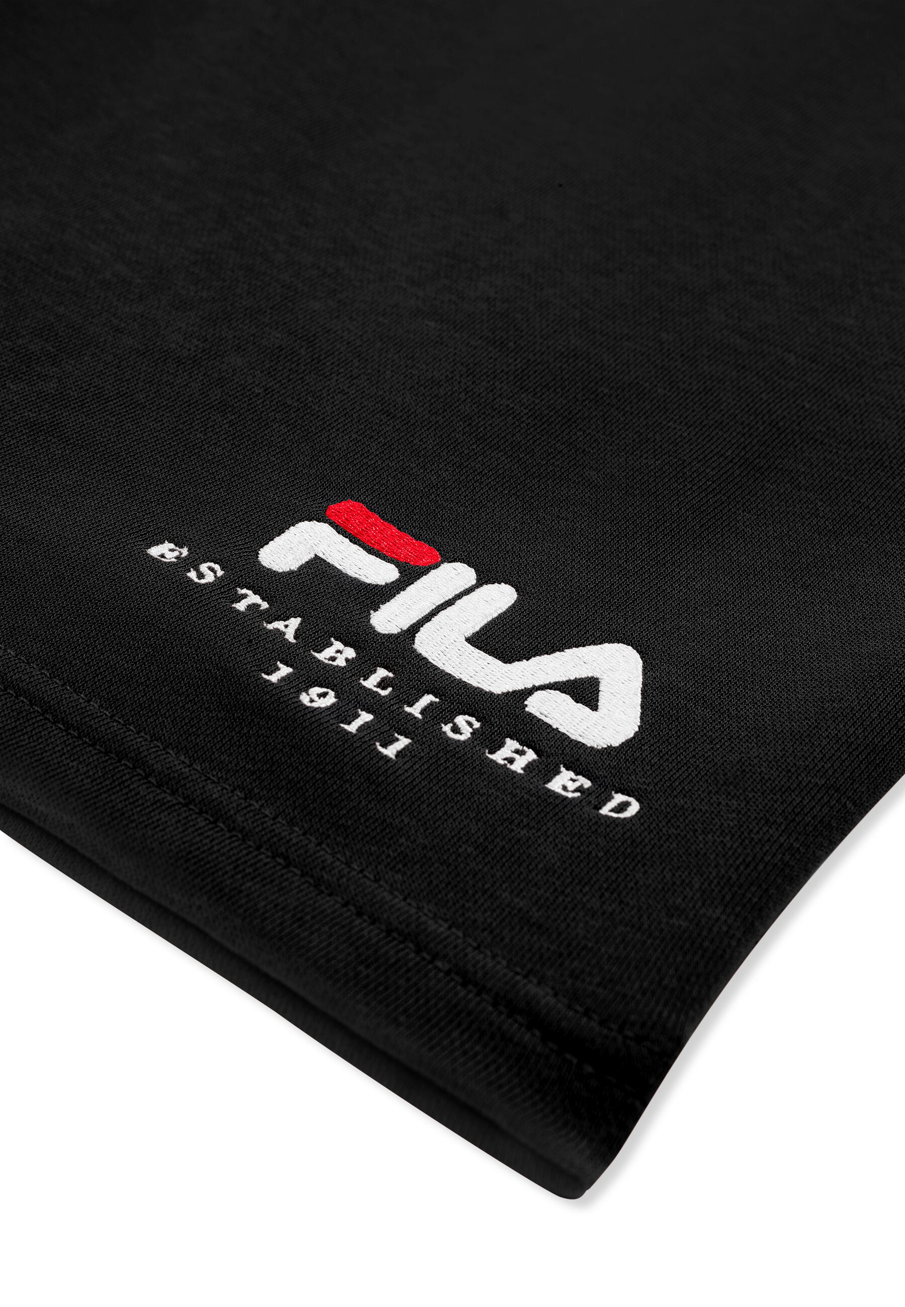 Pantaloncini Uomo Fila Valsera Sweat Shorts Cotone Regular Fit Nero S 3/3