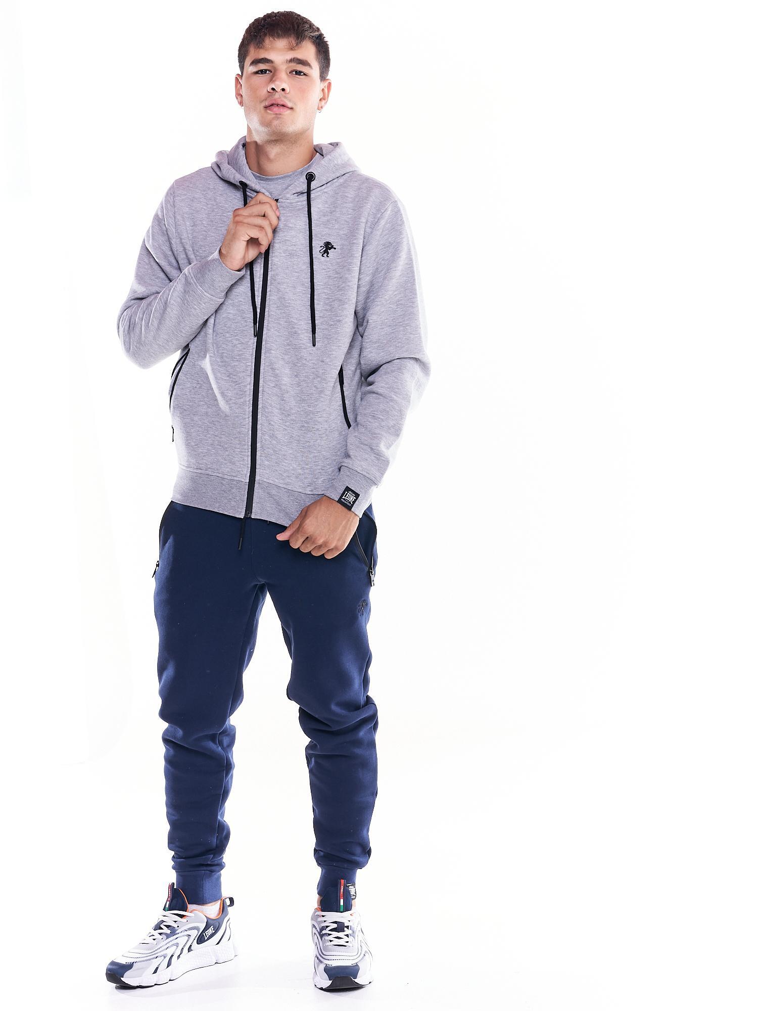 Sudadera con capucha y bolsillo grande con icono de león Soft Basic 2/6