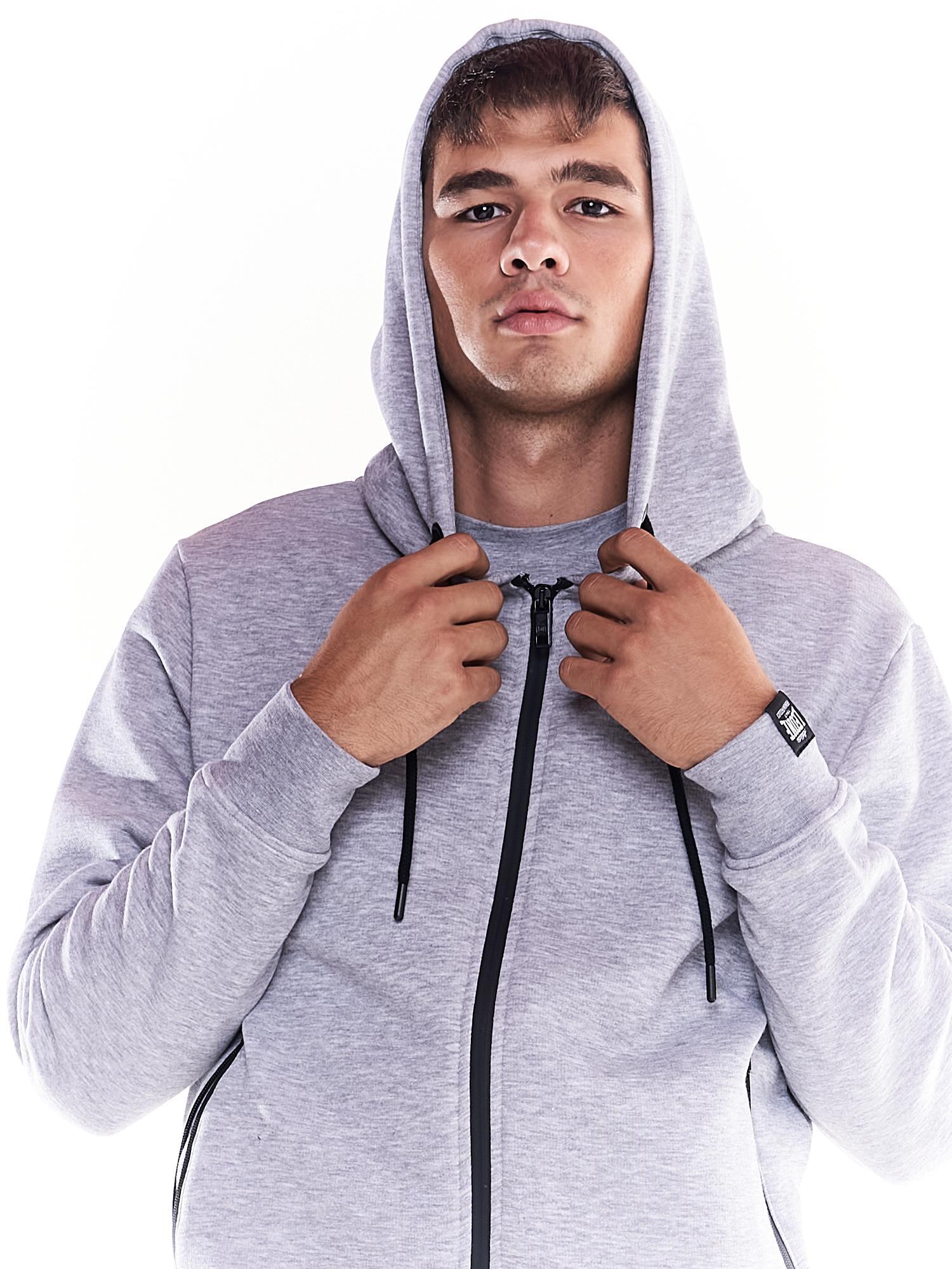 Sudadera con capucha y bolsillo grande con icono de león Soft Basic 5/6