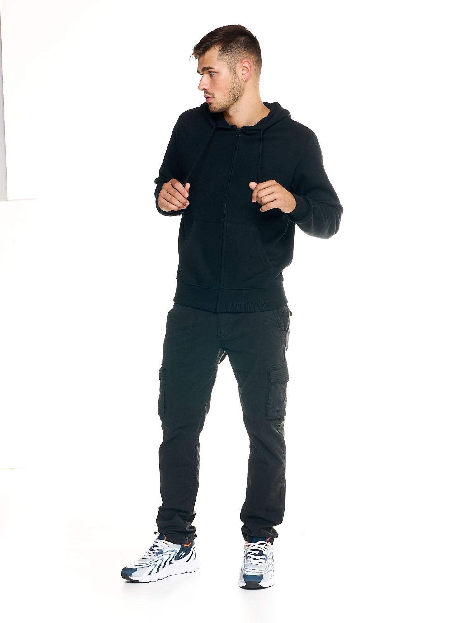 Sudadera con capucha Leone para hombre con cremallera completa estilo urbano 2/6