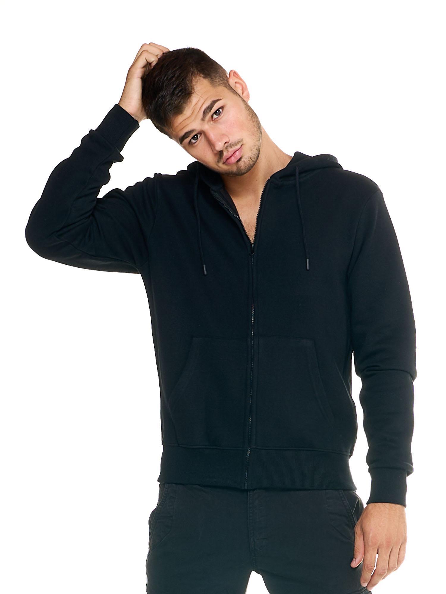 Sudadera con capucha Leone para hombre con cremallera completa estilo urbano 5/6