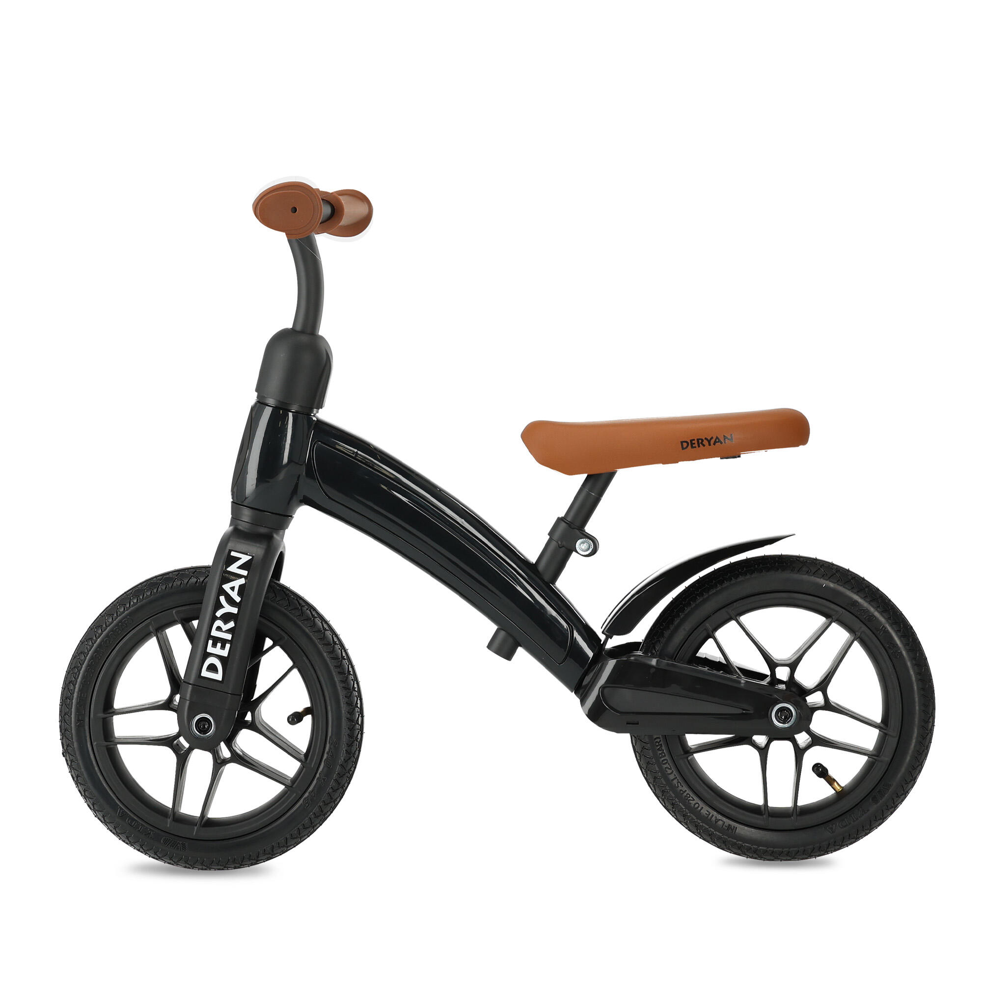 Luxe Loopfiets 10 inch - Voor Kinderen van 2 tot 4 Jaar - Zwart 3/6