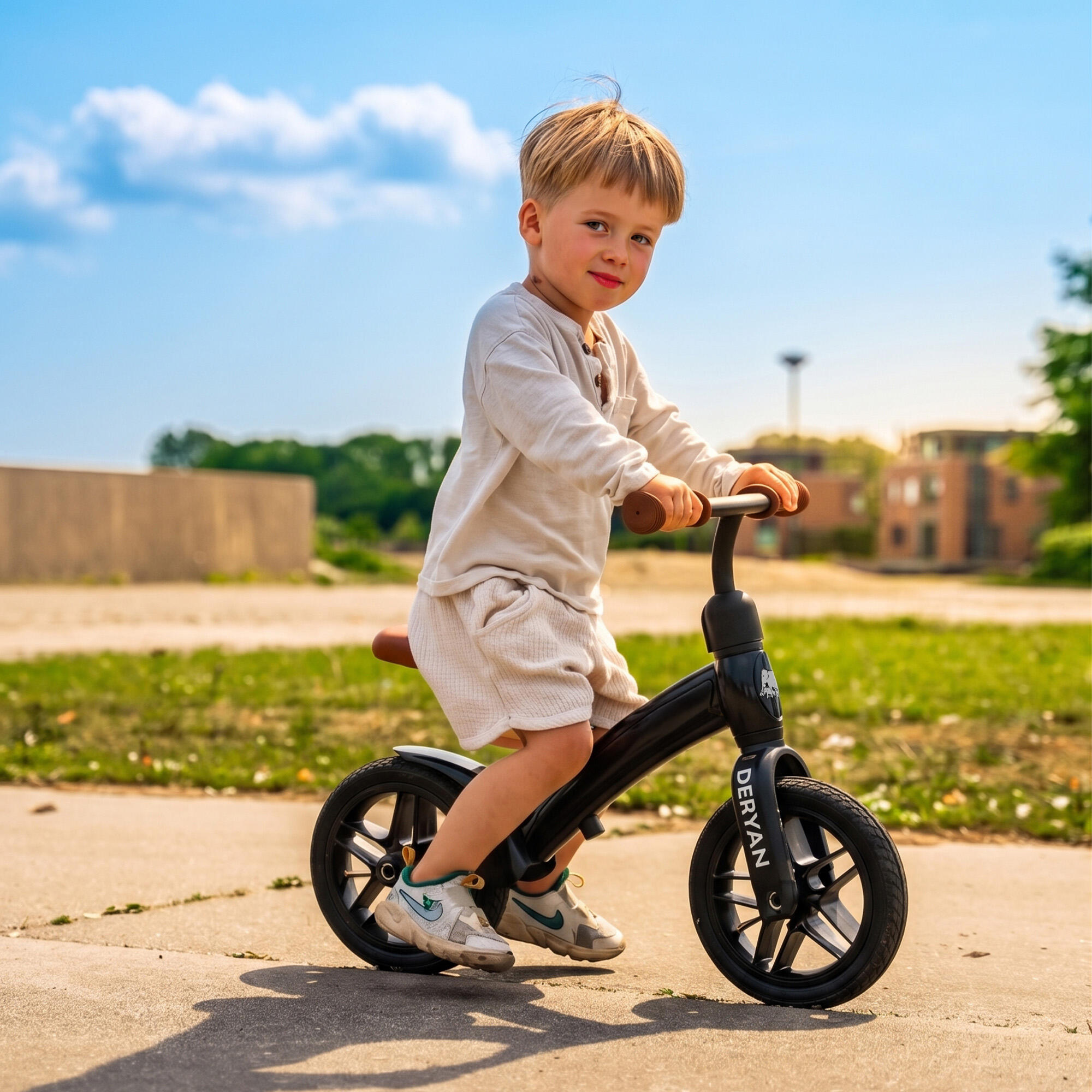 Luxe Loopfiets 10 inch - Voor Kinderen van 2 tot 4 Jaar - Zwart 5/6