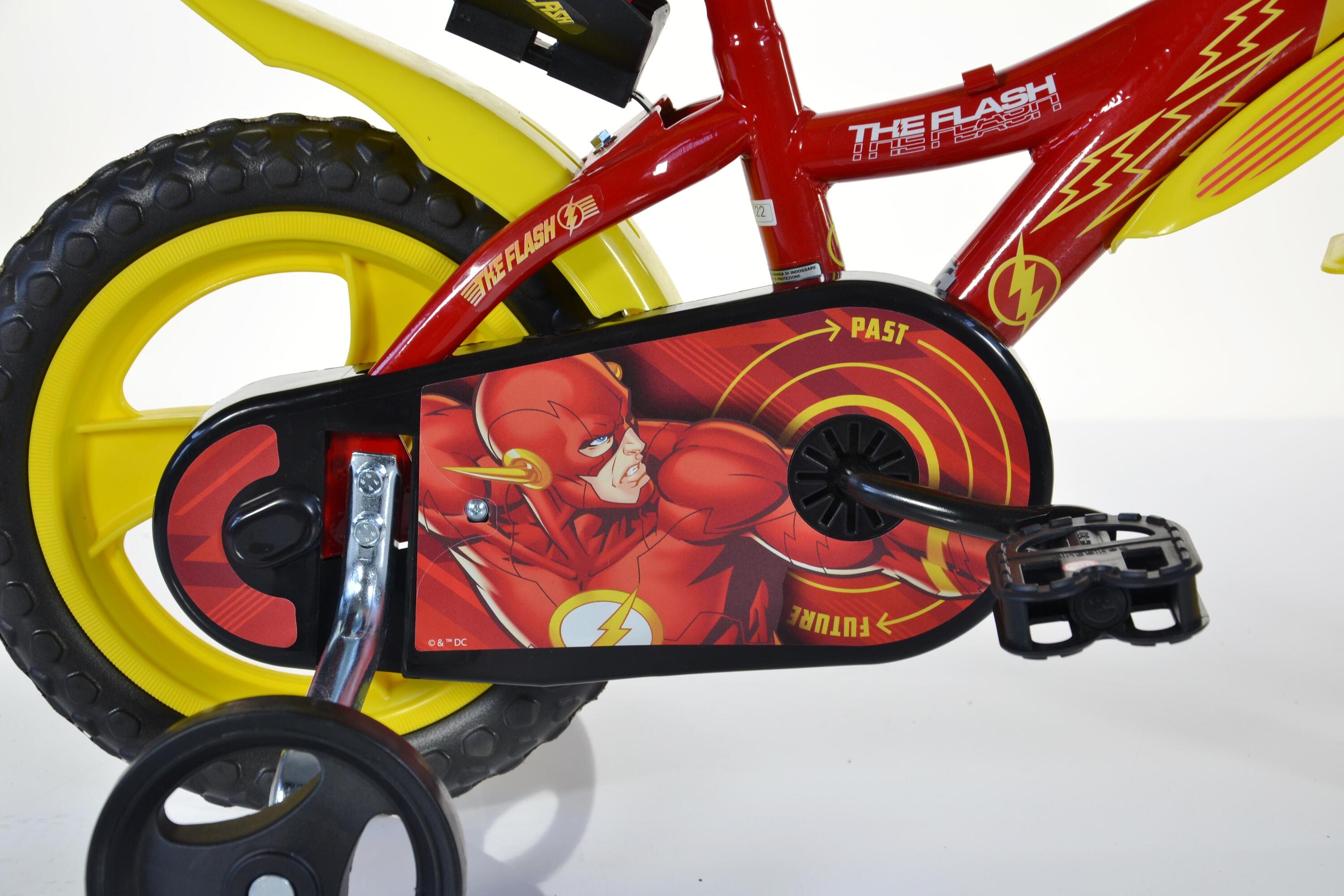 Bicicleta infantil FLASH de 12 polegadas com acessórios. 3/4