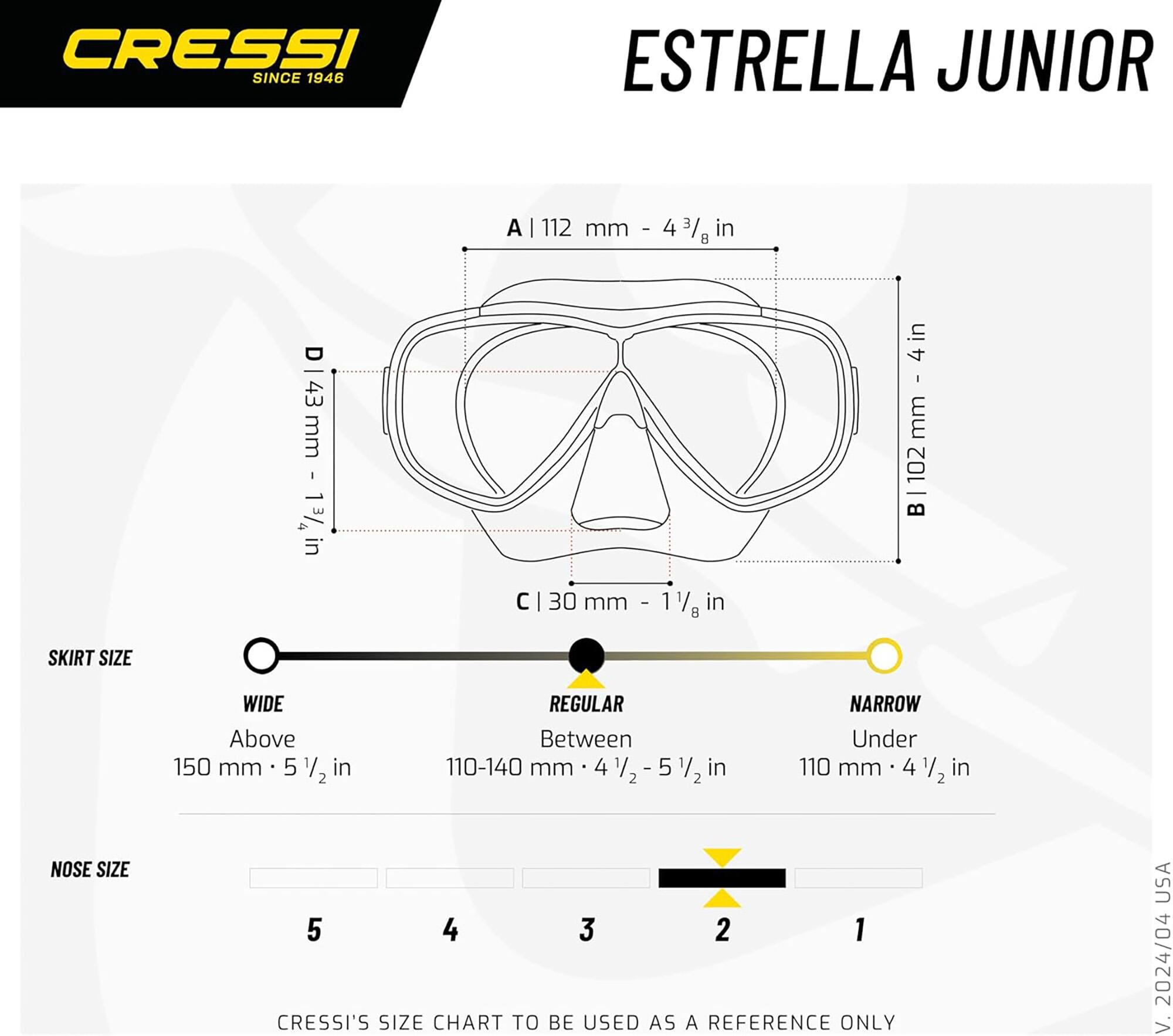 Cressi zestaw Estrella Junior VIP 5/5