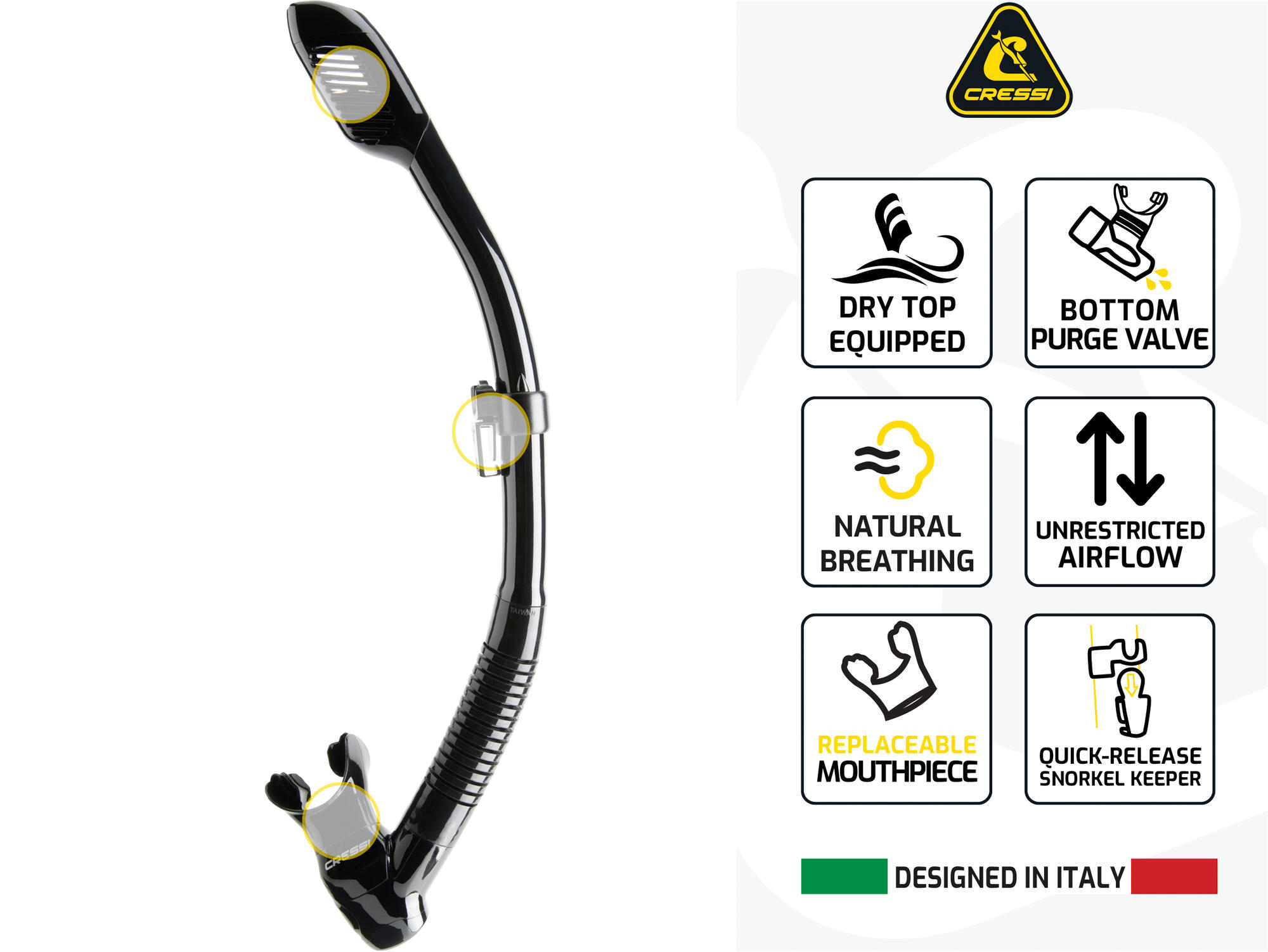 Cressi Zestaw Maska F1 + Fajka Supernova Dry zestaw do snorkelingu i nurkowania 4/5