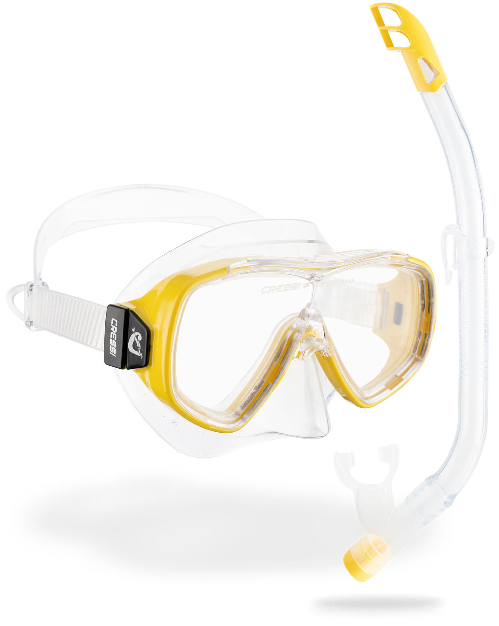 Cressi Ondina VIP Junior + Cressi Top – zestaw maska i fajka do snorkelingu 3/4