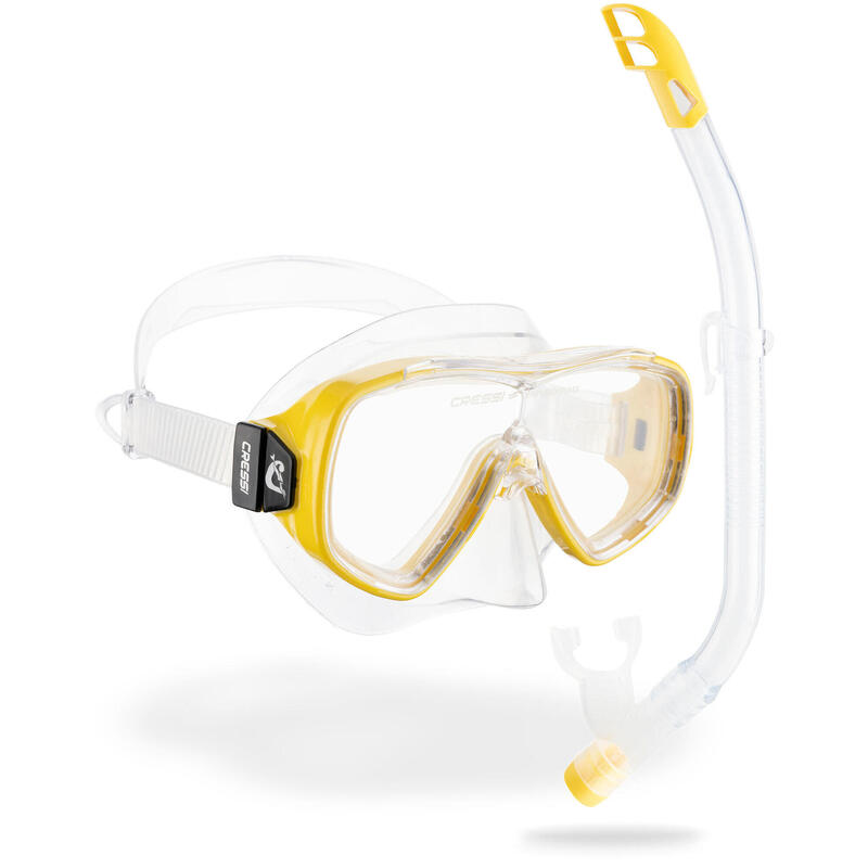 Cressi Ondina VIP Junior + Cressi Top – zestaw maska i fajka do snorkelingu