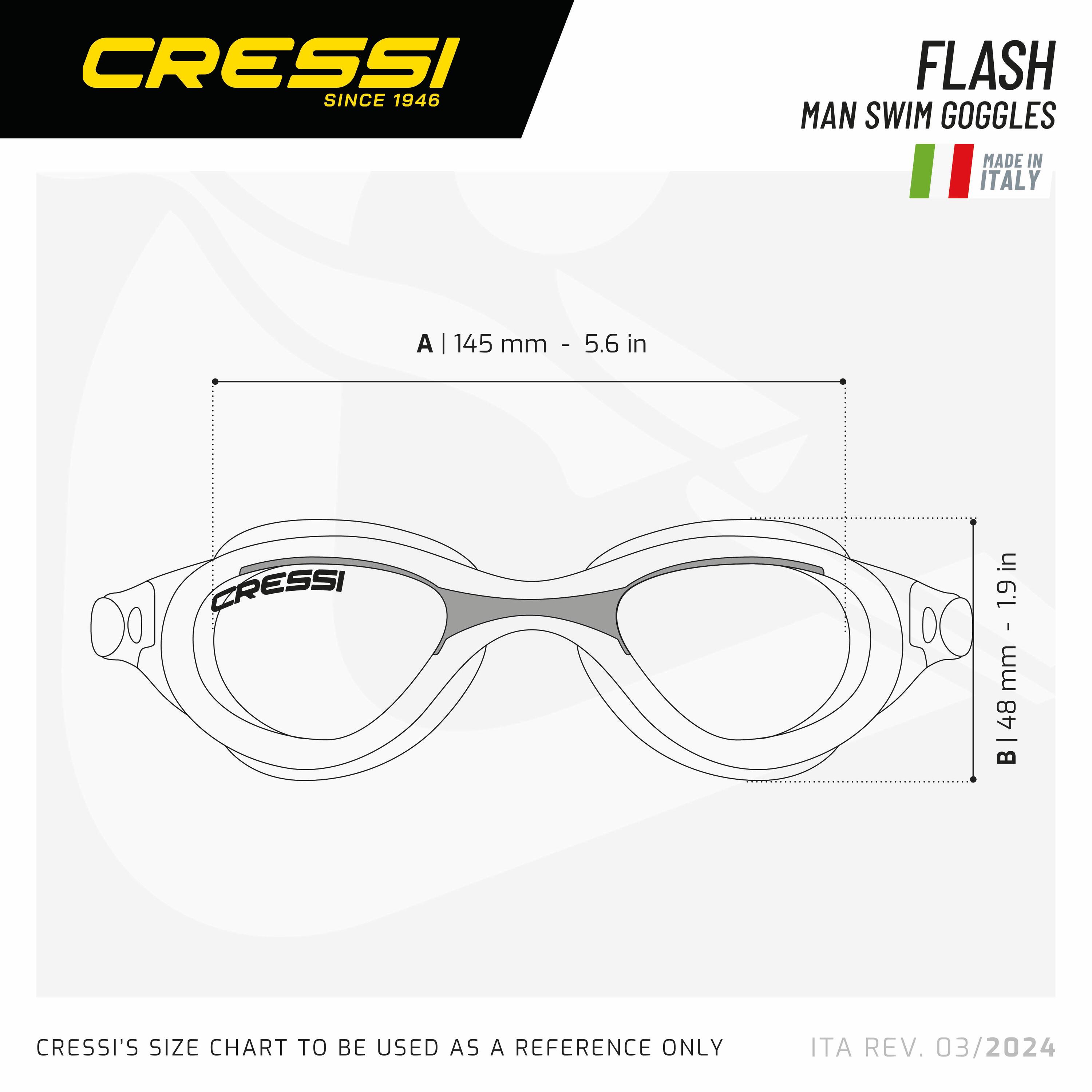 Schwimmbrille getönt, anti-fog, UV-Schutz, Unisex - Flash 5/5