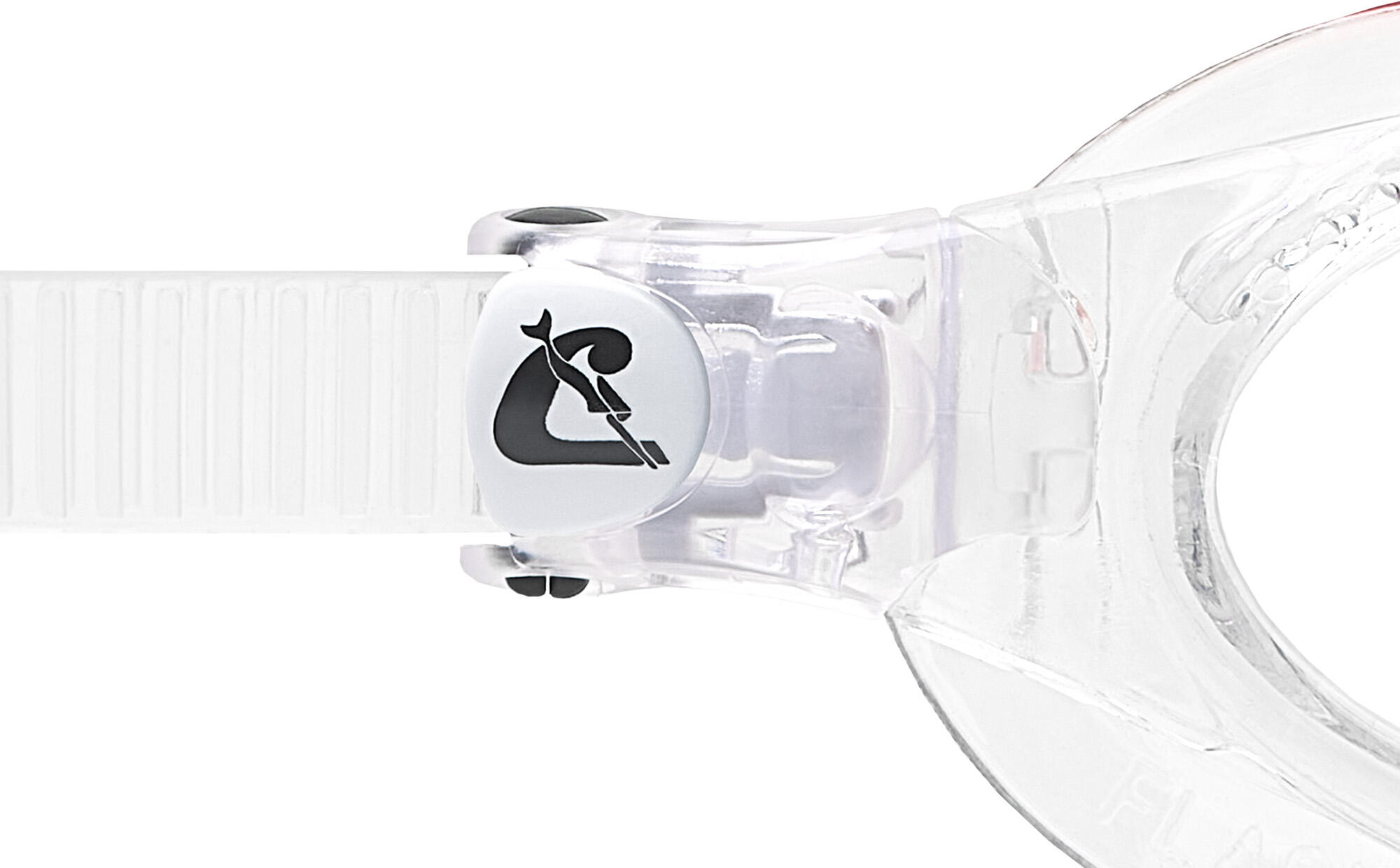 Cressi Schwimmbrille FLASH Cressi trans. Visier/trans/rot 4/5