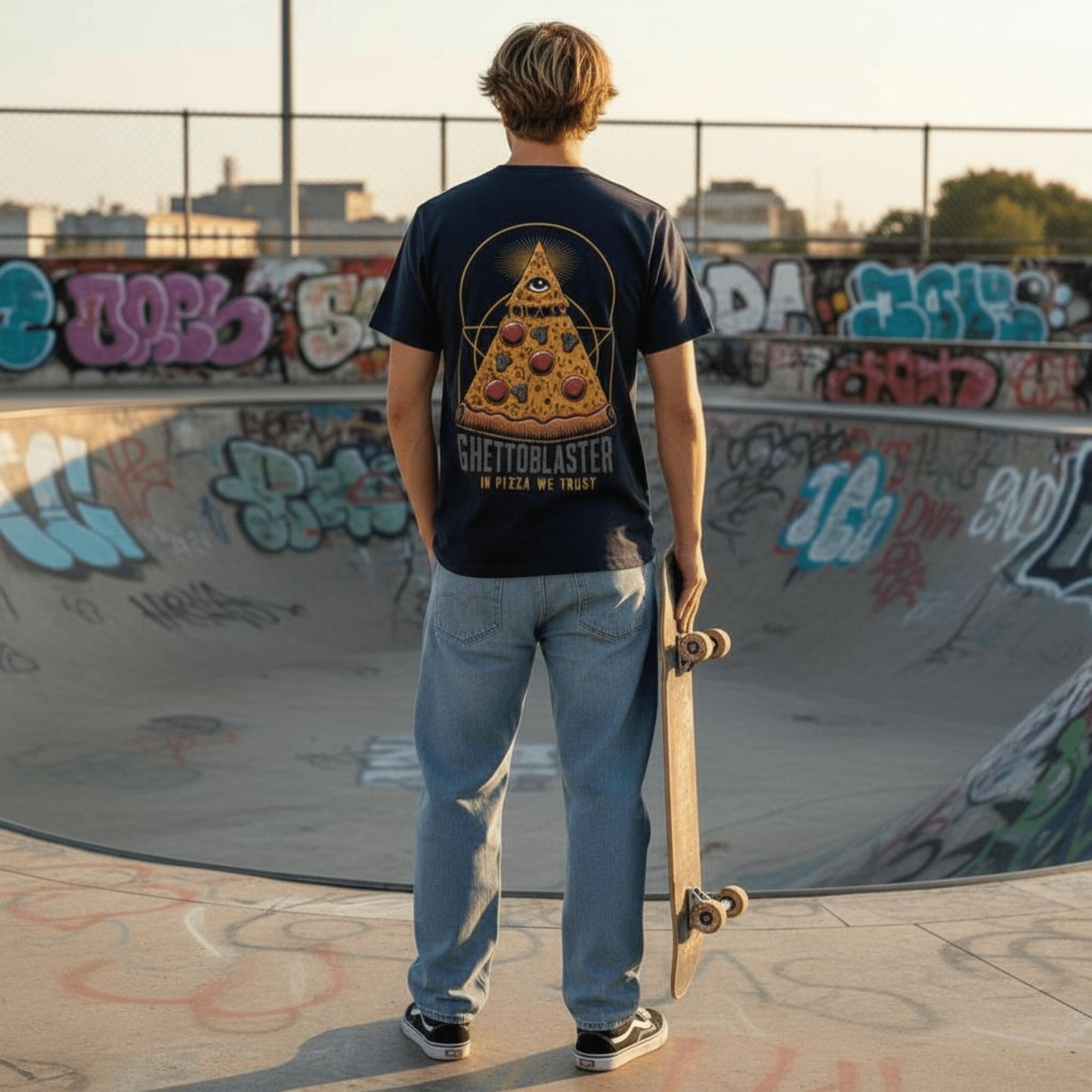 Koszulka z serii Trust Pizza-Navy-Ghettoblaster 3/7
