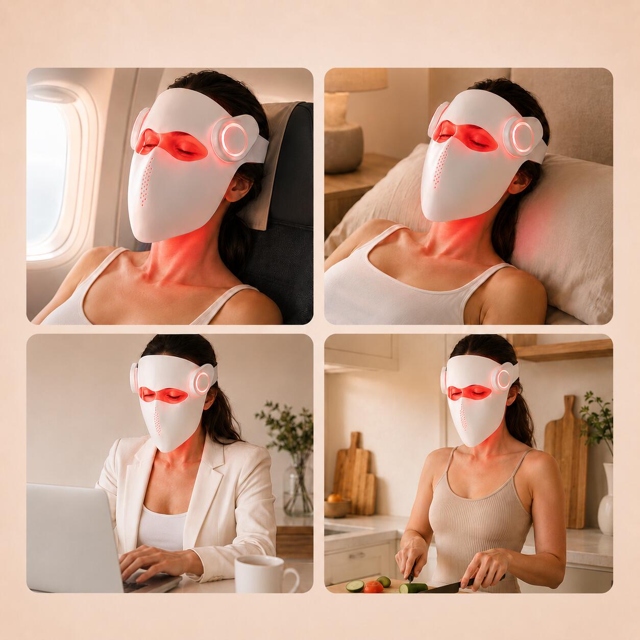 LED Gezichtsmasker - Lichttherapie 3/7