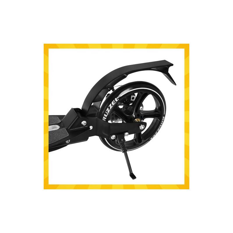 Trotinetă KRUZZEL Hyperion B26142, pliabilă, roți 20 cm, alb‑negru, 20–100 kg