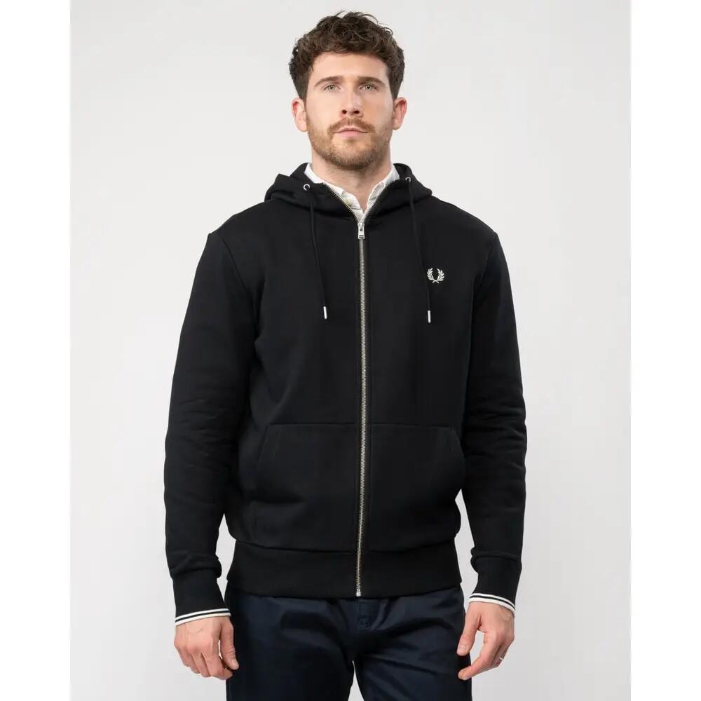 Mens Leisure Hoodie Zip Through