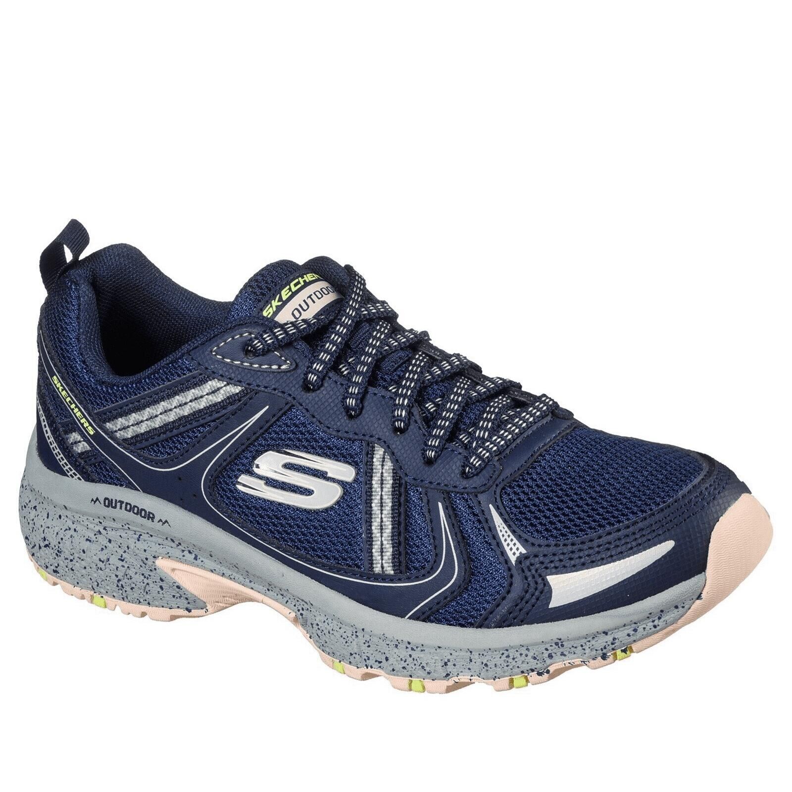 SKECHERS Womens/Ladies Hillcrest Vast Adventure Leather Shoes (Navy/Grey)