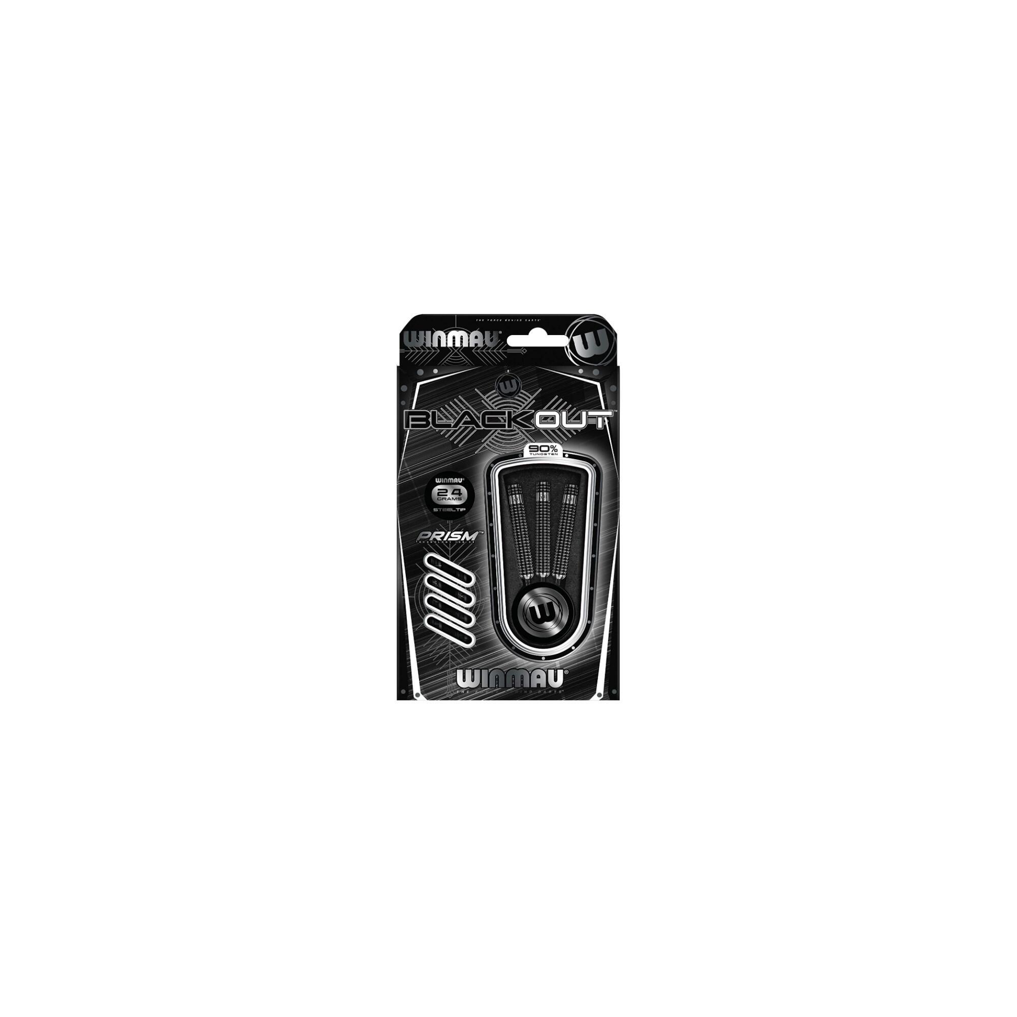 Set darts Winmau steel BLACK OUT 90% wolfram