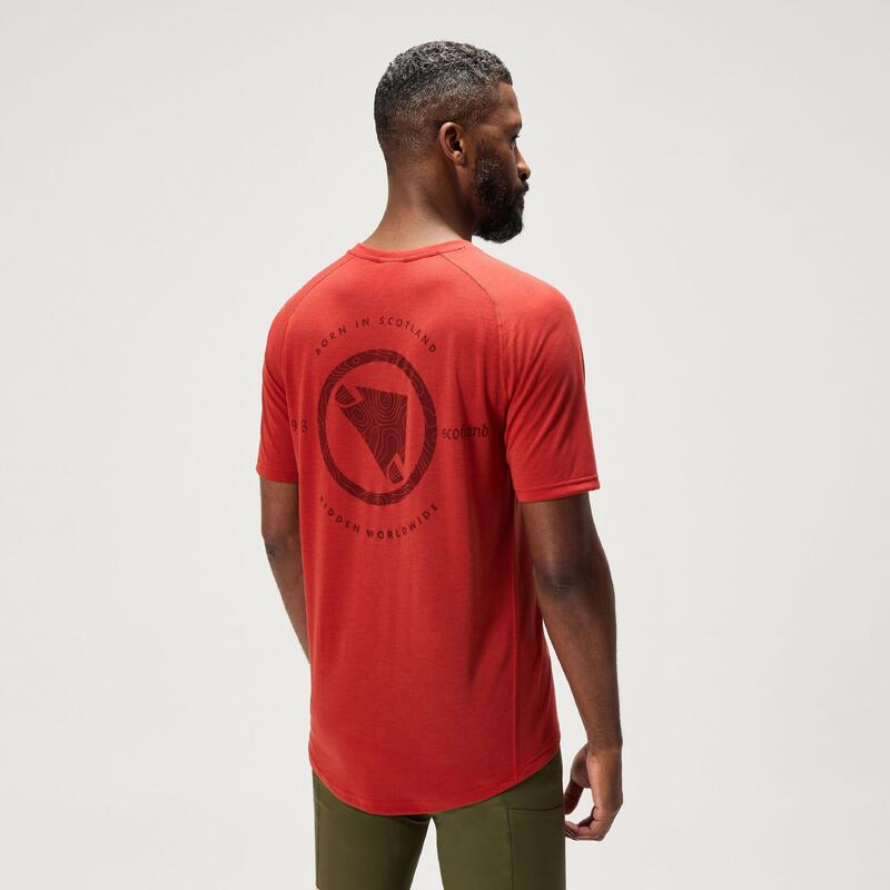 Tricou de ciclism pentru bărbați Endura Loop Tech brick