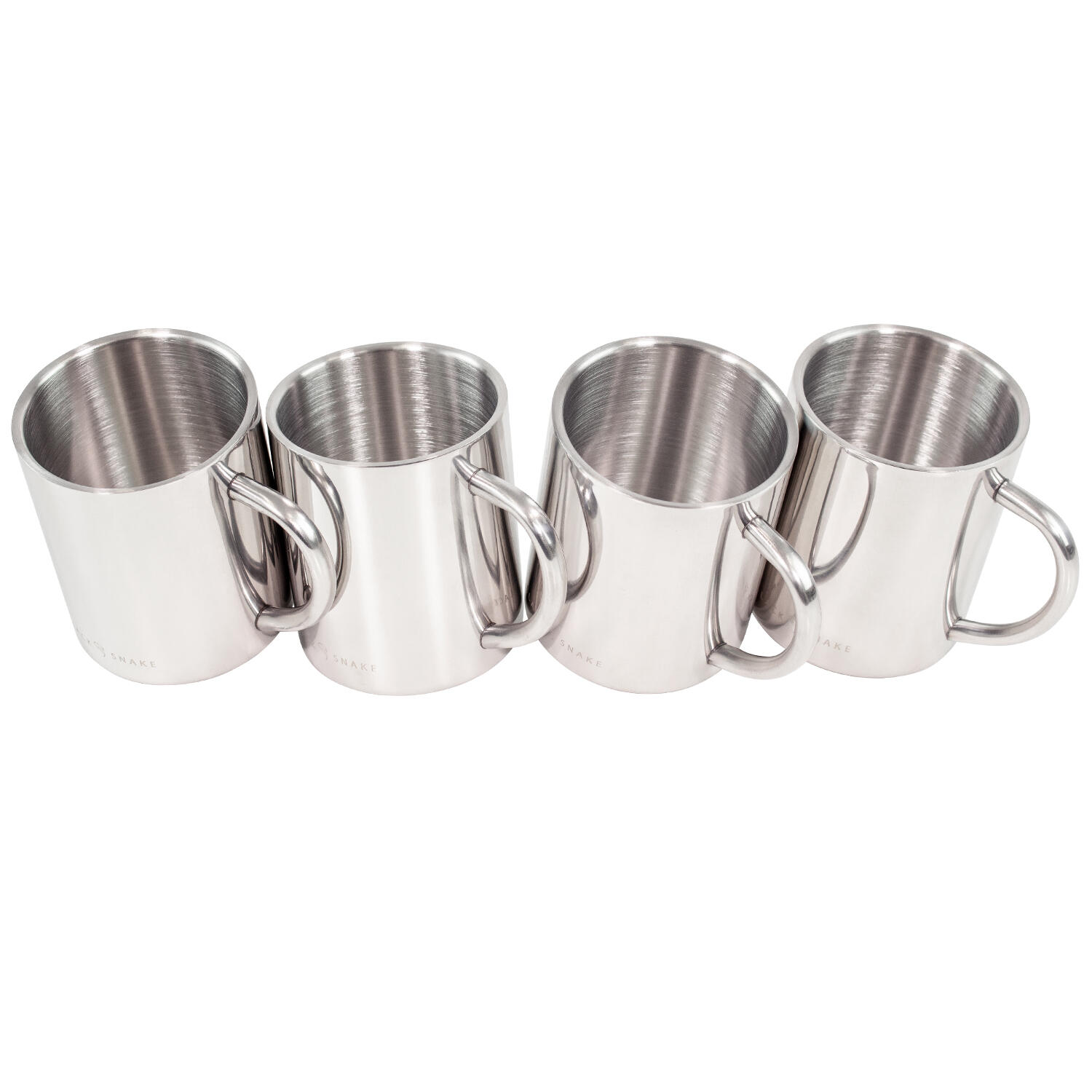 Black Snake Edelstahl Camping-Thermobecher Outdoor-Tasse 300 ml - 4 Personen Set 3/5