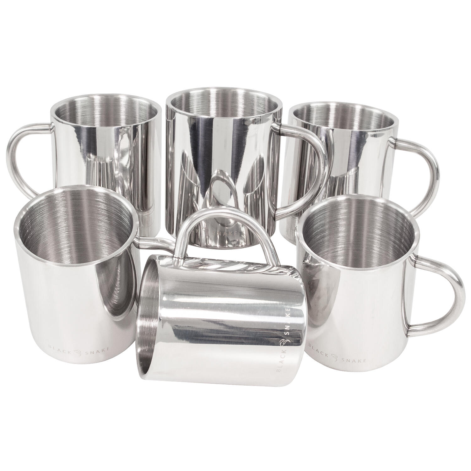 Black Snake Edelstahl Camping-Thermobecher Outdoor-Tasse 300 ml - 4 Personen Set 2/4