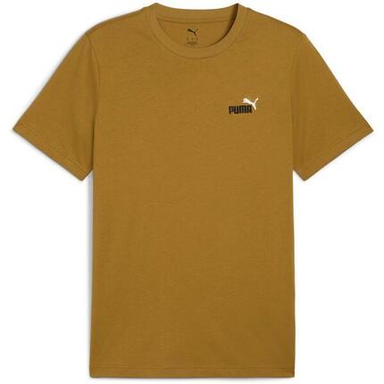 T-shirt Puma Ess 2 Color Small No. 1 Logo Tee, Marron, Hommes