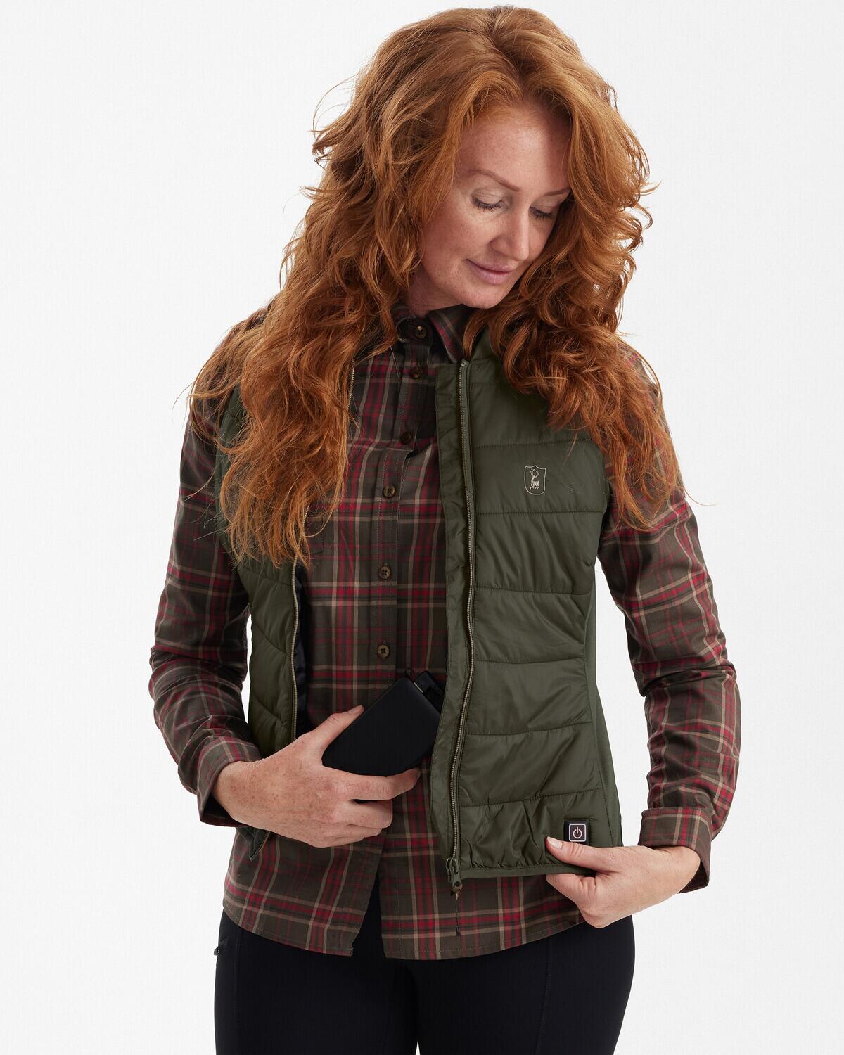 Gilet Chauffant Femme Deerhunter Heat Inner Kaki - 36 4/8