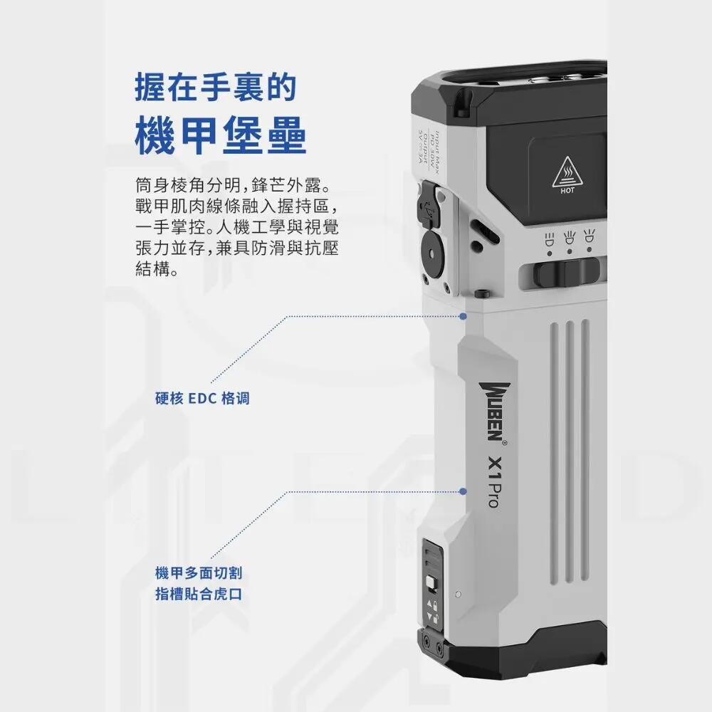 X1 Pro High-Intensity Exploration Flashlight - White