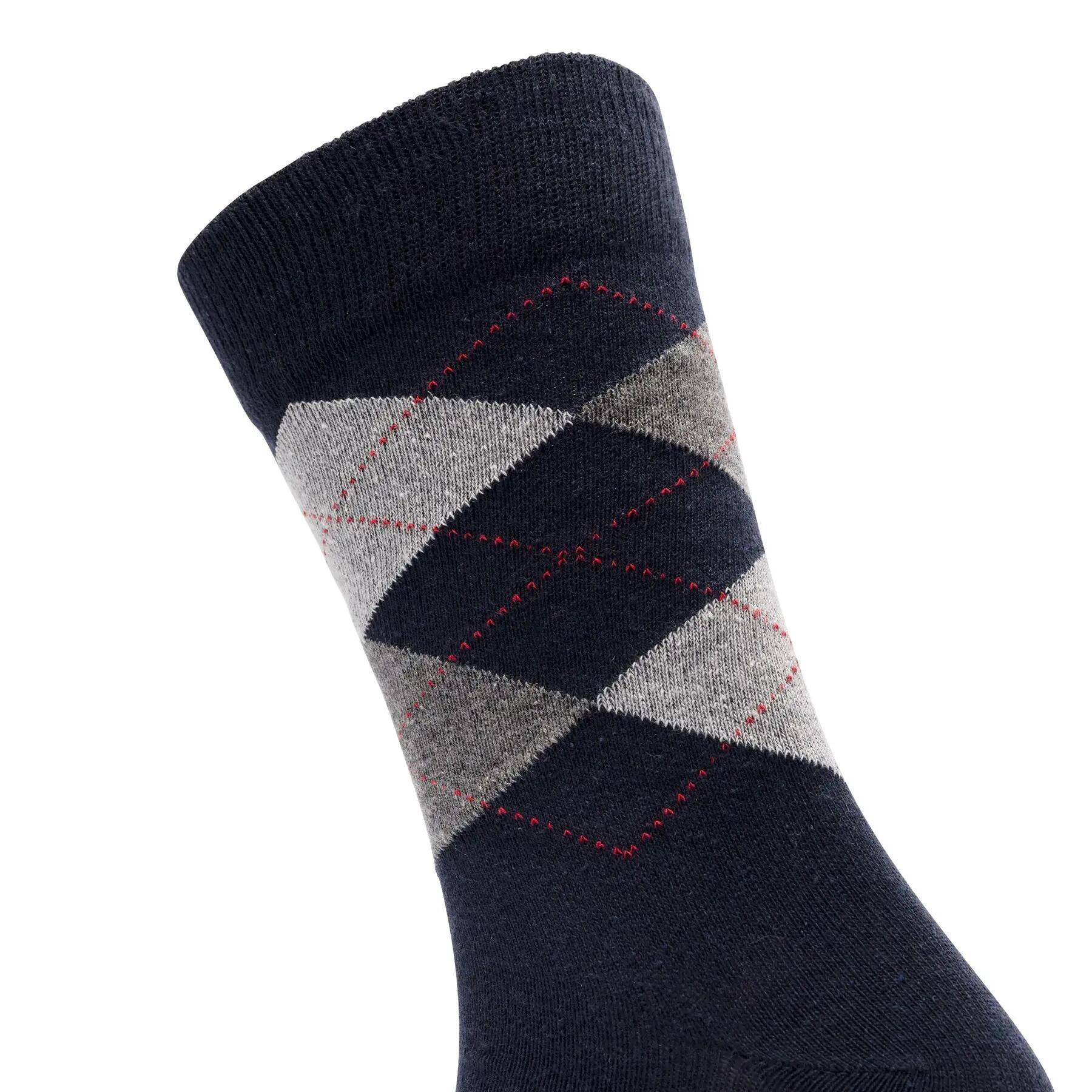 Trespass Paden Calcetines Hombre Pack 5 Argyle Marino/Negro 3/4