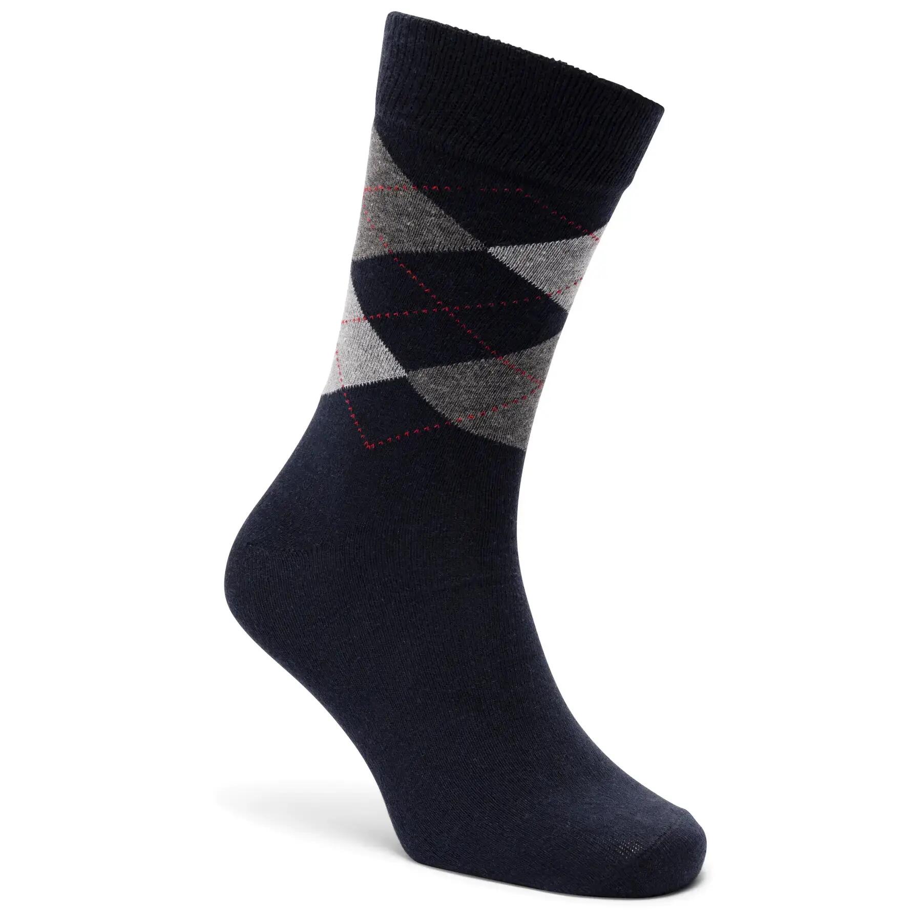 Trespass Paden Calcetines Hombre Pack 5 Argyle Marino/Negro 2/4