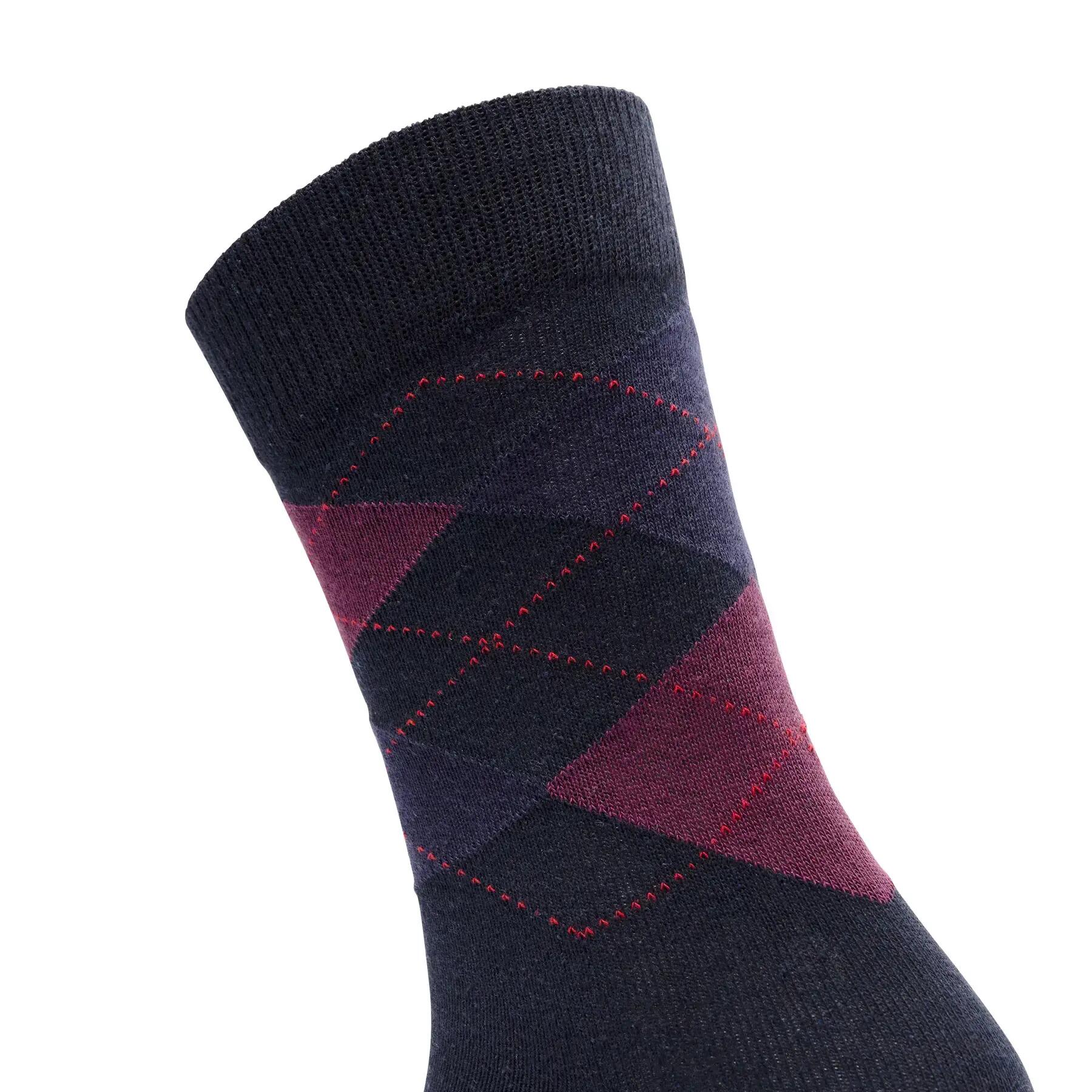 Trespass Paden Calcetines Hombre Pack 5 Argyle Marino/Negro 4/4