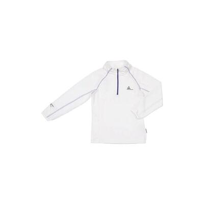 Microfleece sweatshirt met halve rits voor meisjes peak mountain fafine