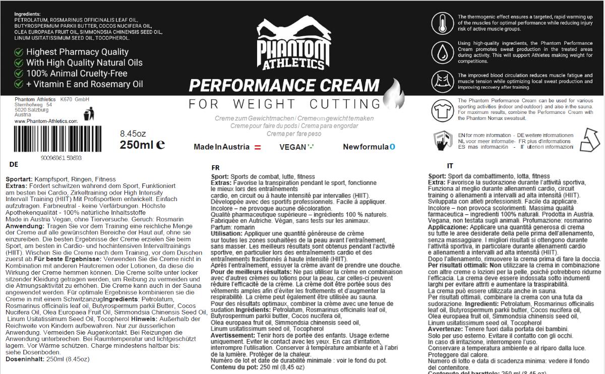 Crema Sportiva Riscaldante Phantom Performance 10/10