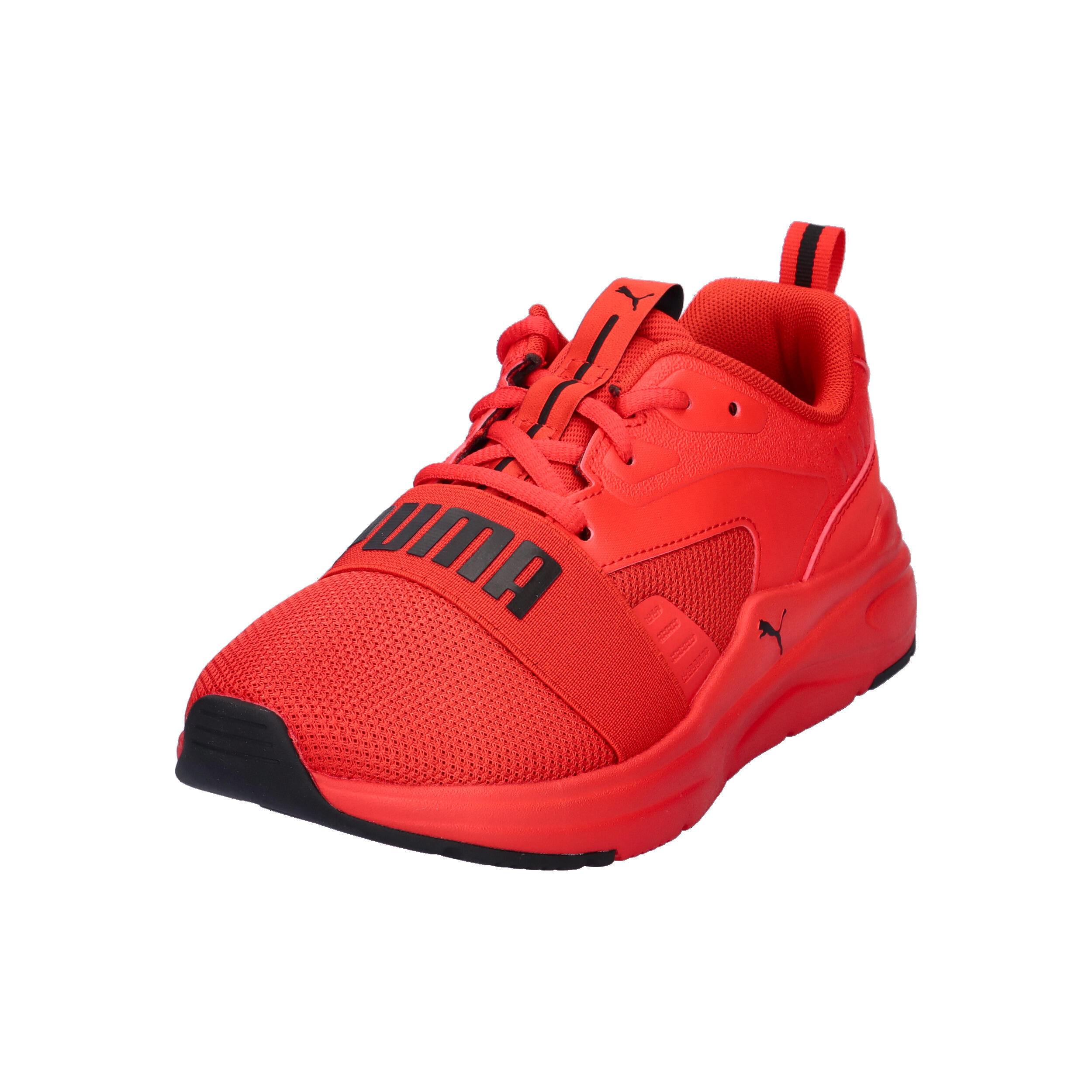PUMA SOFTRIDE Wired 2  JR Kinder Sneaker Sportschuhe Unisex 401505 03 Red-Black 9/10