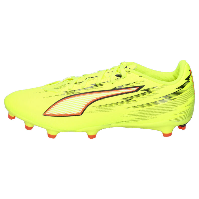 Ghete fotbal talpă cu crampoane, material ușor Ultra 6 Play FG/AG, galben neon