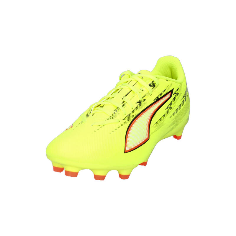 Ghete fotbal talpă cu crampoane, material ușor Ultra 6 Play FG/AG, galben neon