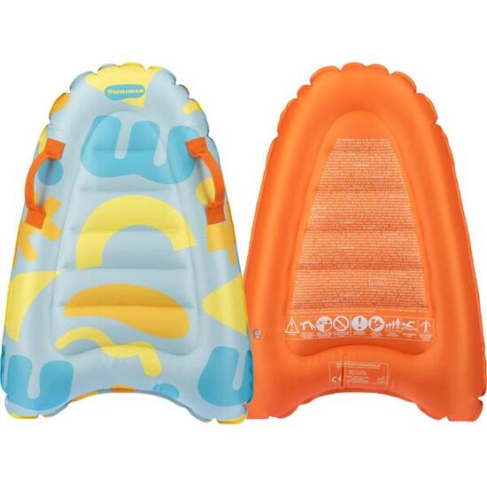 Opblaasbaar Bodyboard 70 cm - Met handgrepen - Lichtblauw