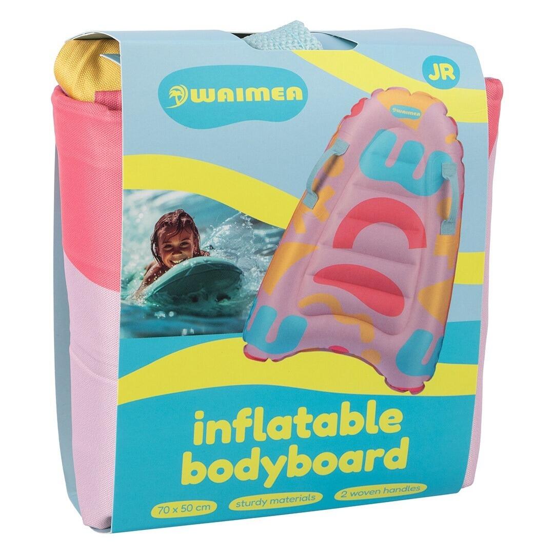 Aufblasbares Bodyboard 70 cm – mit Griffen – Hellrosa 4/5