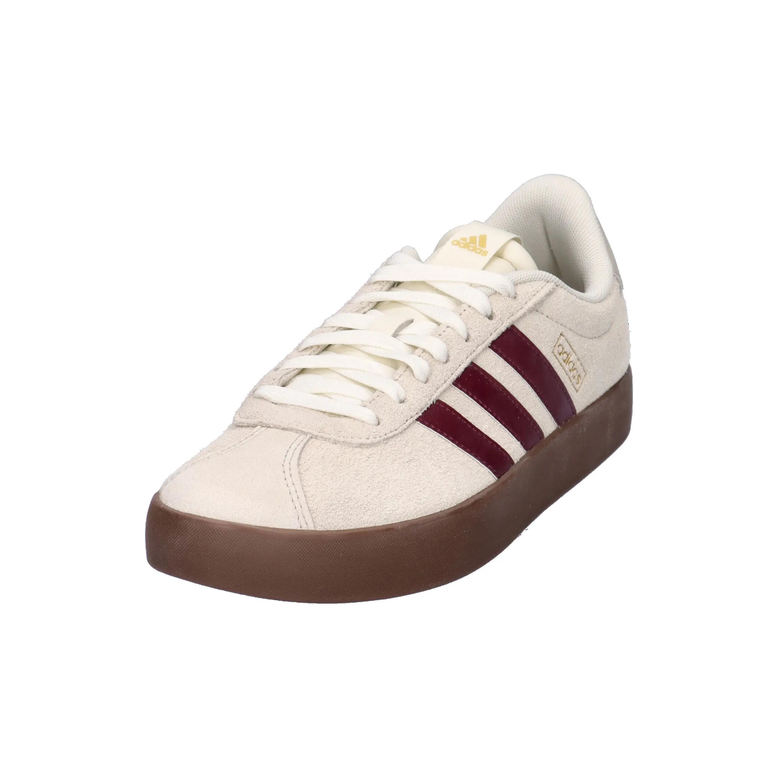 Adidas VL COURT 3.0 Damen Sneaker Schuhe KJ5140 Off White/Maroon/Gum 9/15