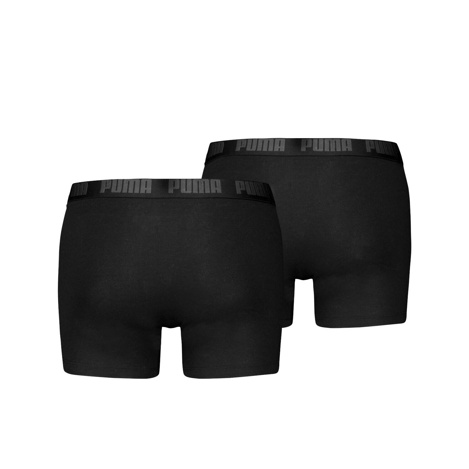 Boxer Da Uomo Puma Basic 701226387 002 2 Unità Nero 7/7