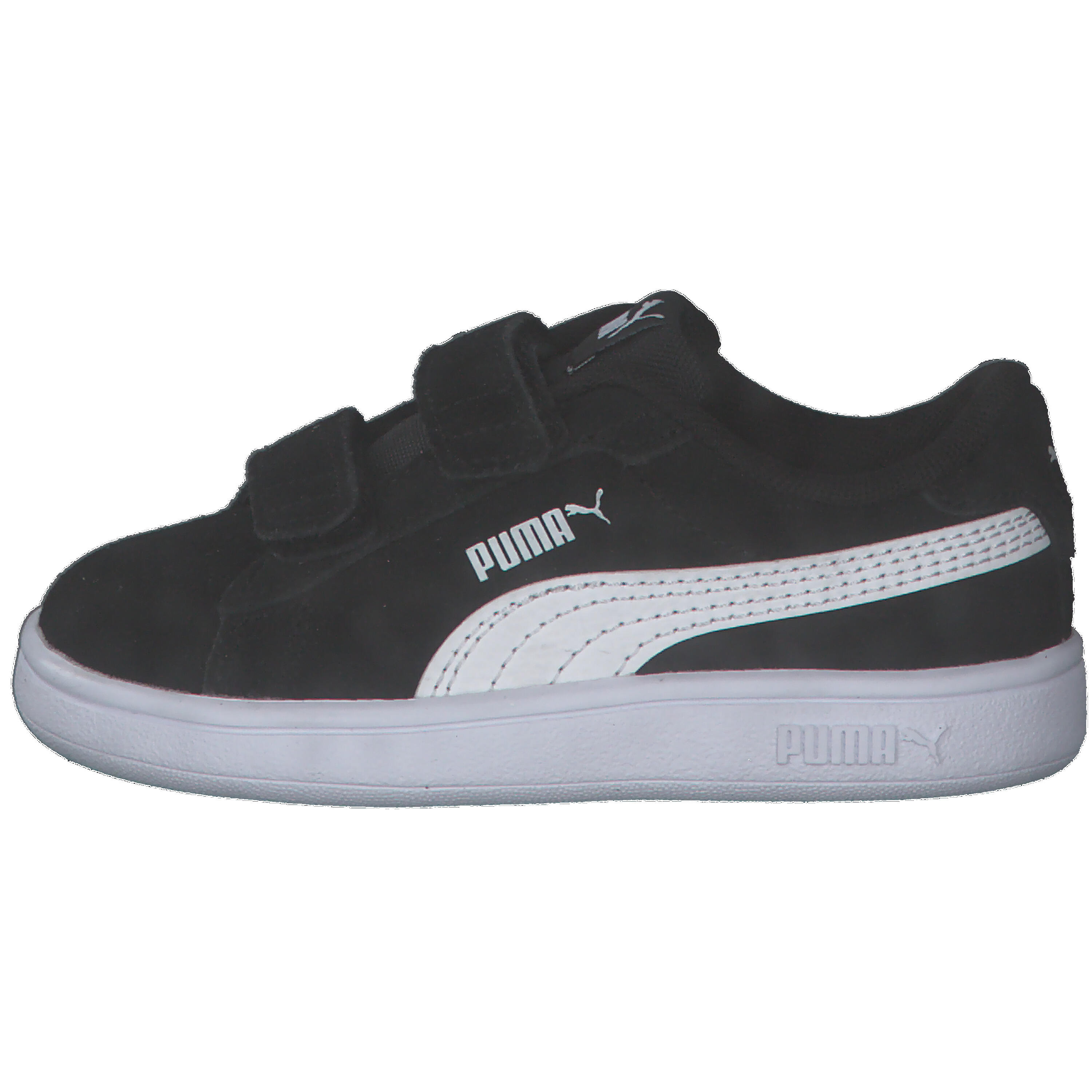 Smash 3.0 Suede Sneakers Kinder PUMA Black White 10/15