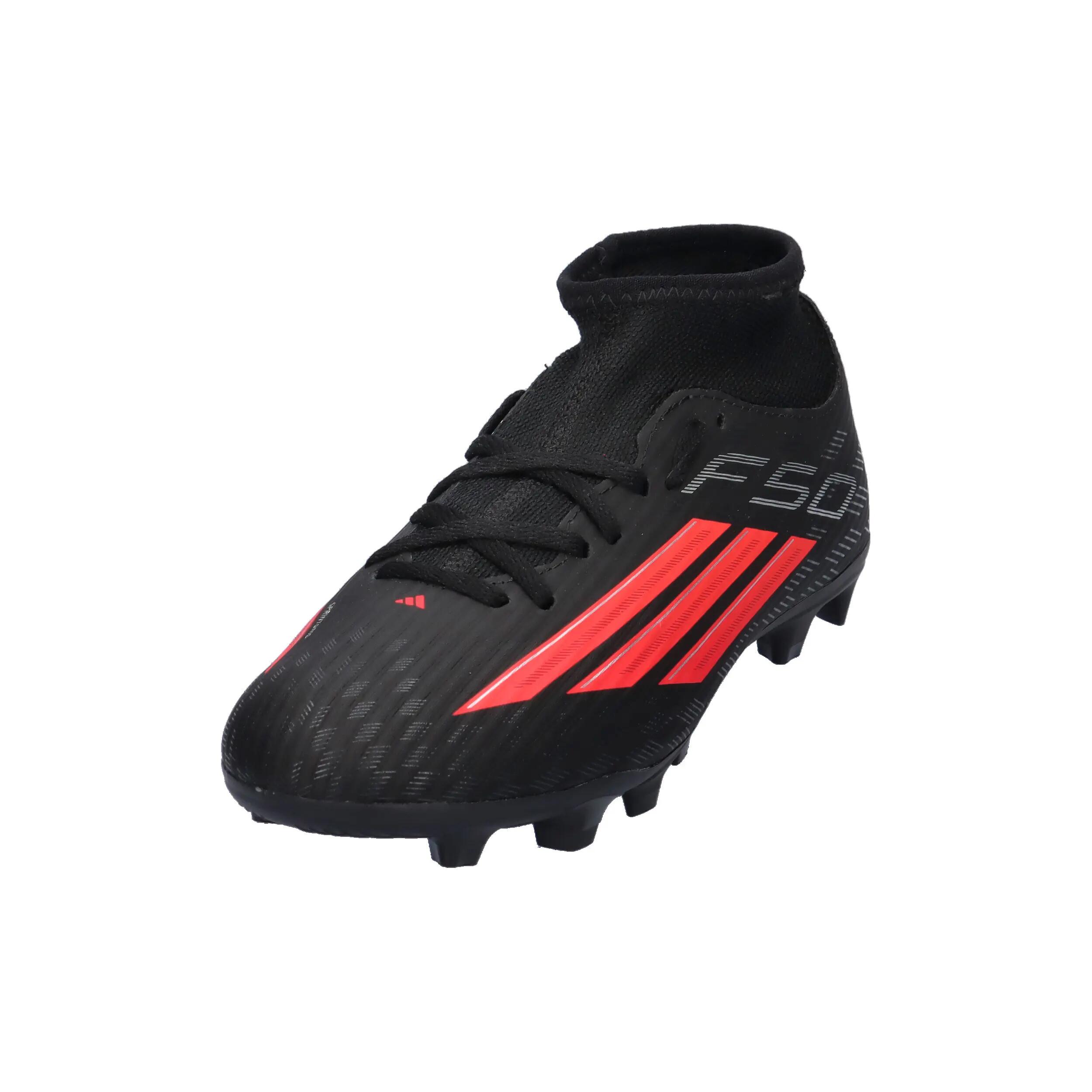 Calzado - Fútbol - Junior - Nocken, Mid - F50 Club - Negro/Rojo 4/15
