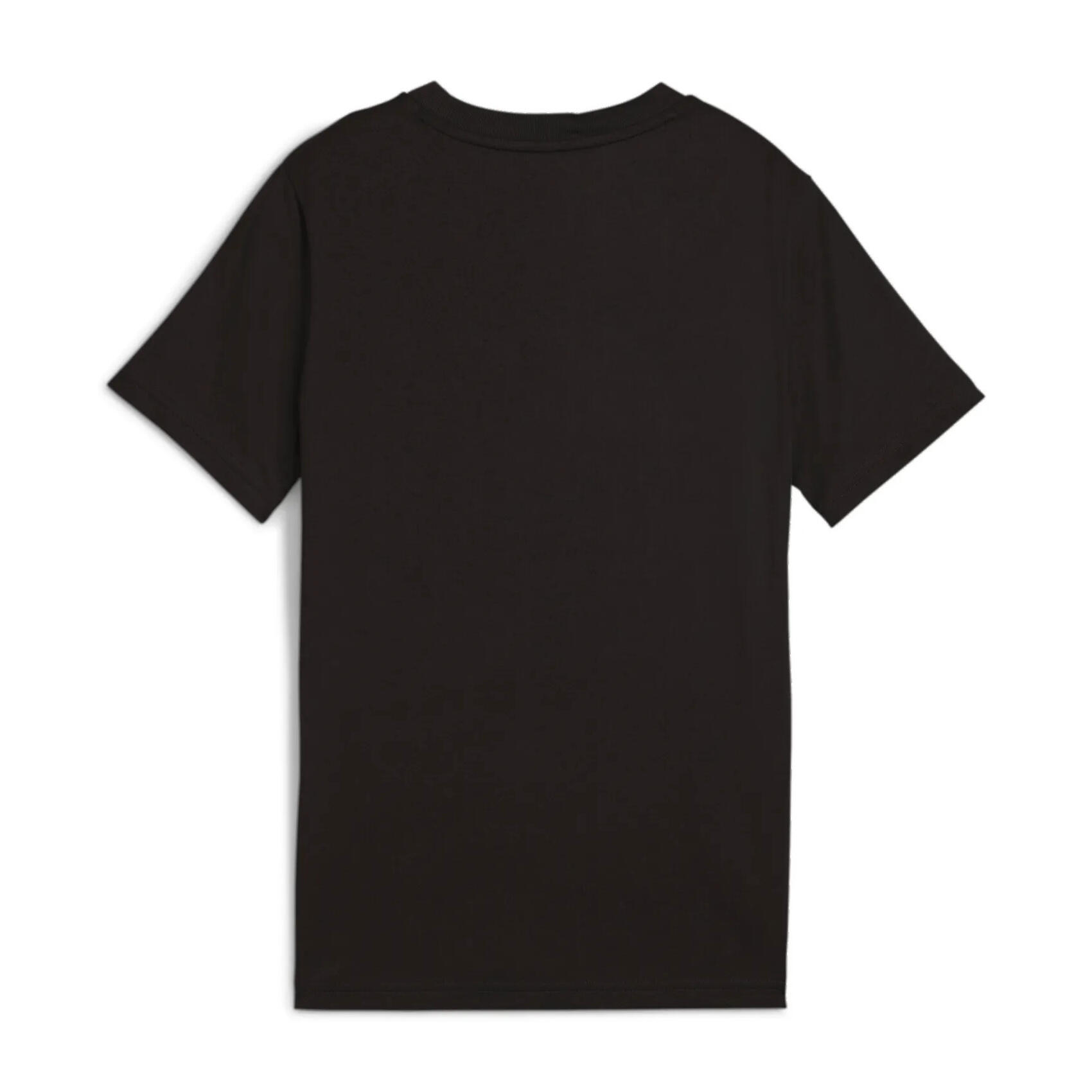 T-Shirt Puma Ess 2 Color Small No. 1 Logo Tee B, Preto, Crianças 5/5