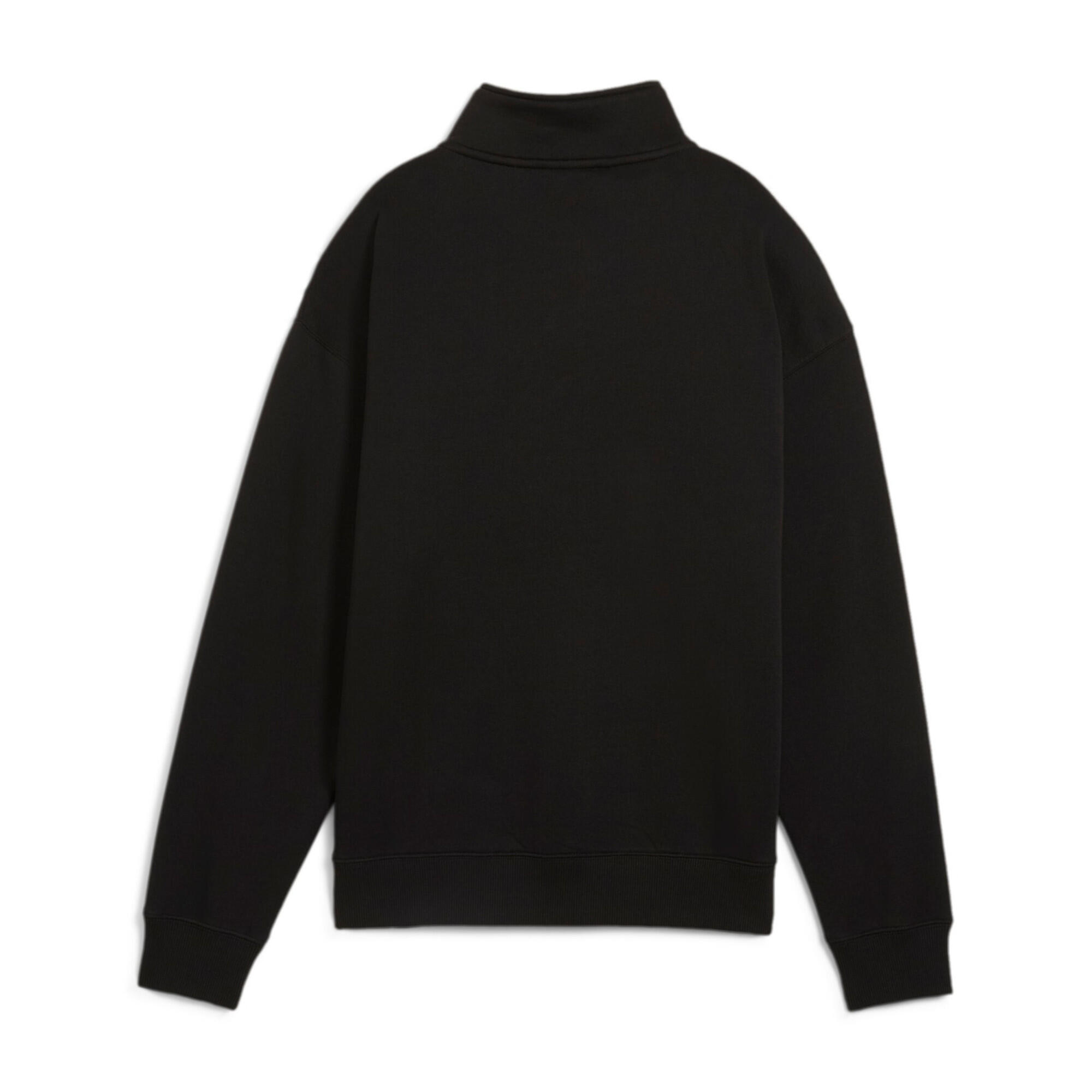 PUMA SQUAD Hoodie mit viertellangem Reißverschluss Damen PUMA Black 8/8