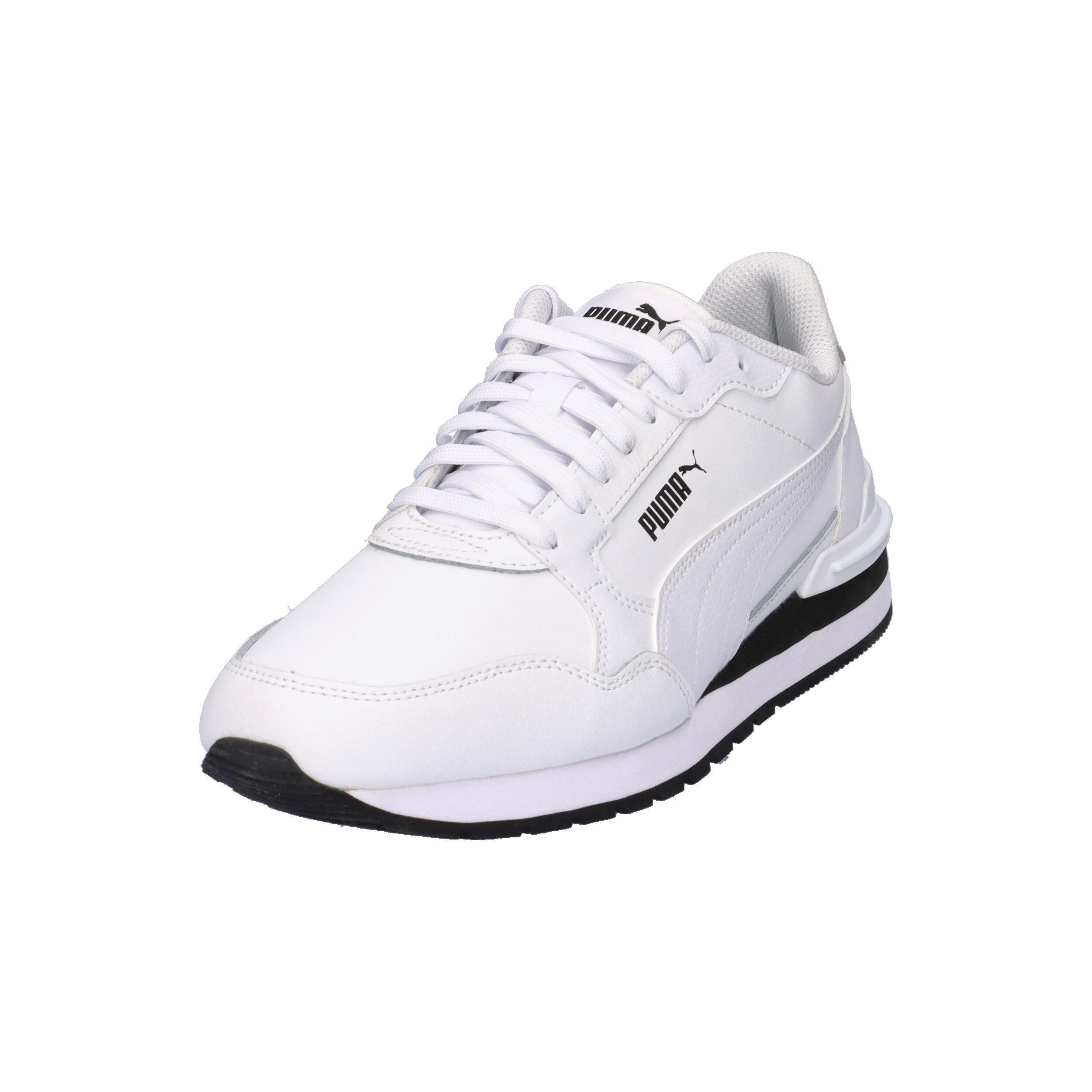 ST Runner v4 Leather Sneakers Erwachsene PUMA White Black 9/15