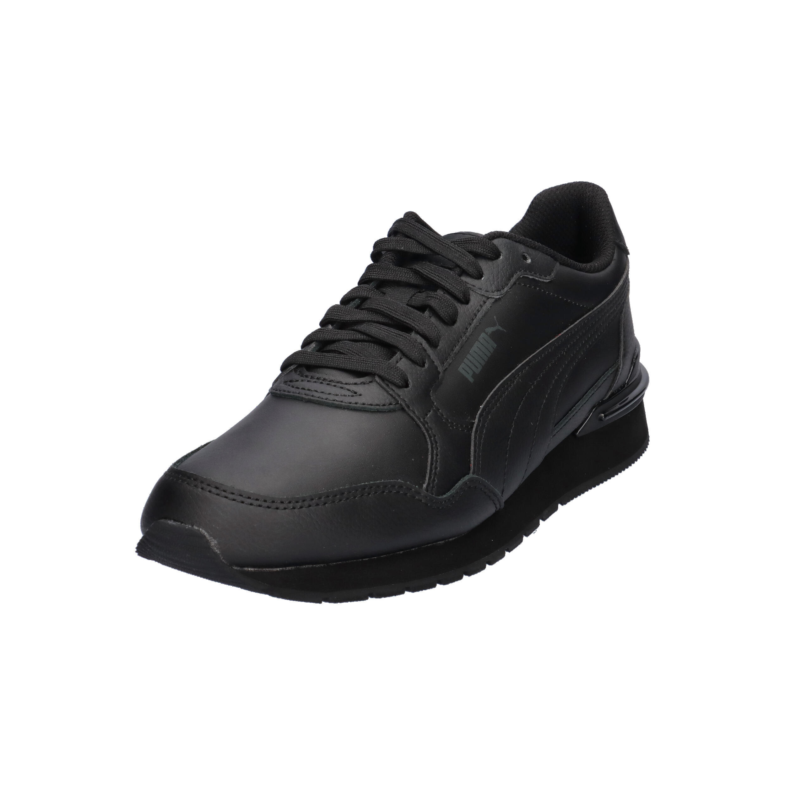 ST Runner v4 Leather Sneakers Erwachsene PUMA Black Shadow Gray 9/15