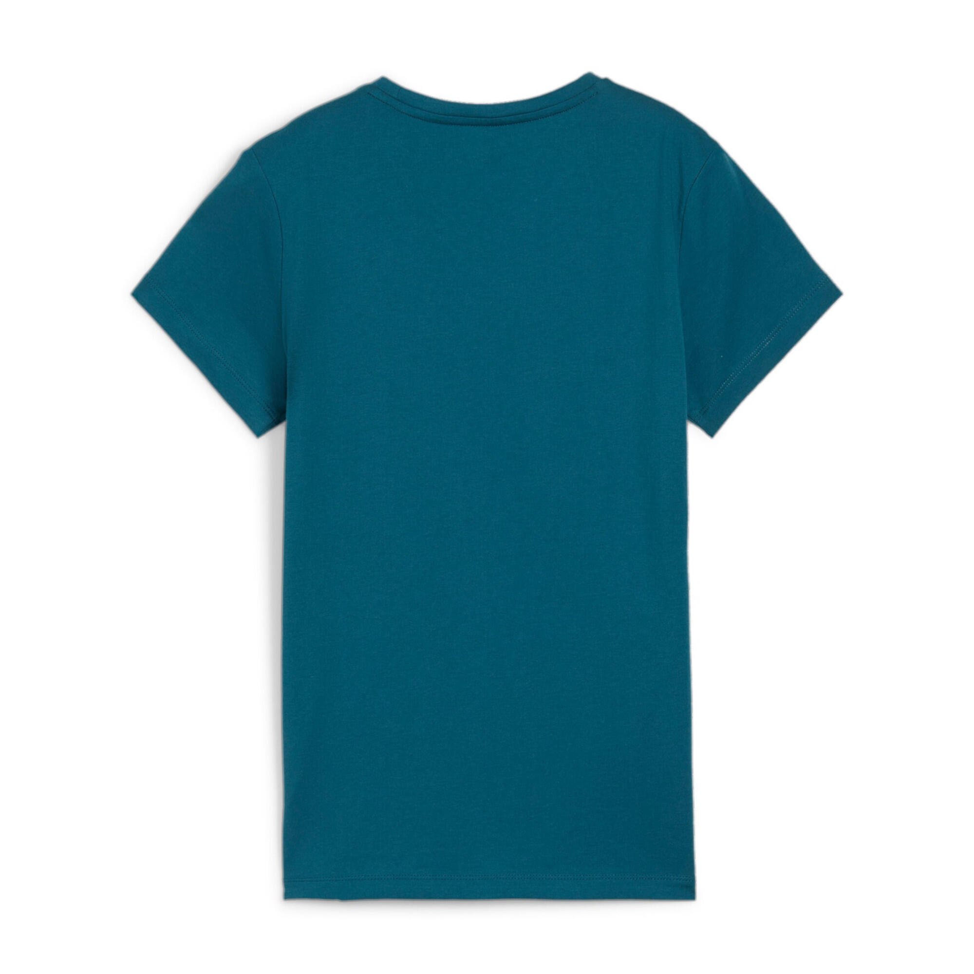 Essentials Logo T-Shirt Damen PUMA Cold Green 8/8