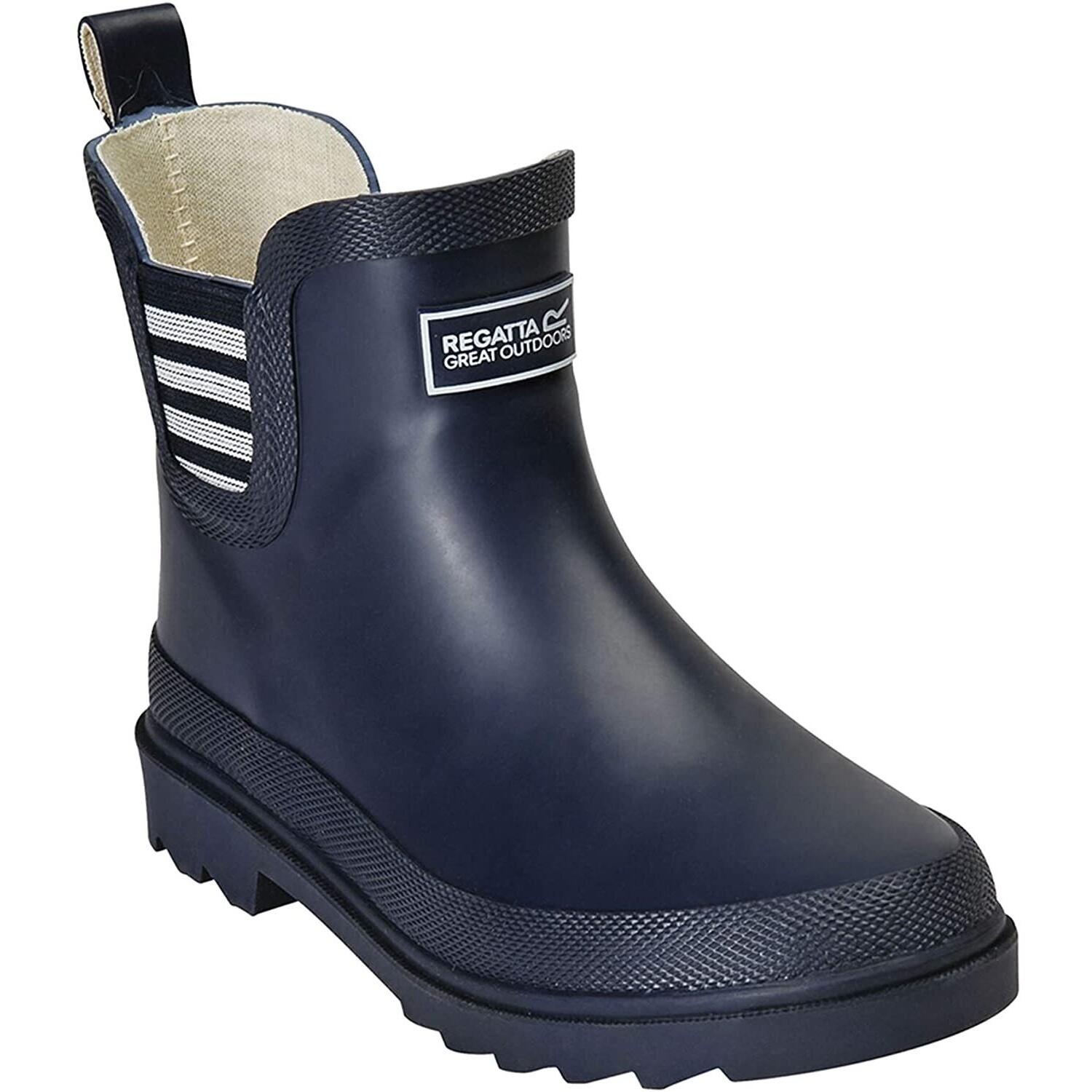 Childrens/Kids Harper Wellington Boots (Navy/White) 1/4