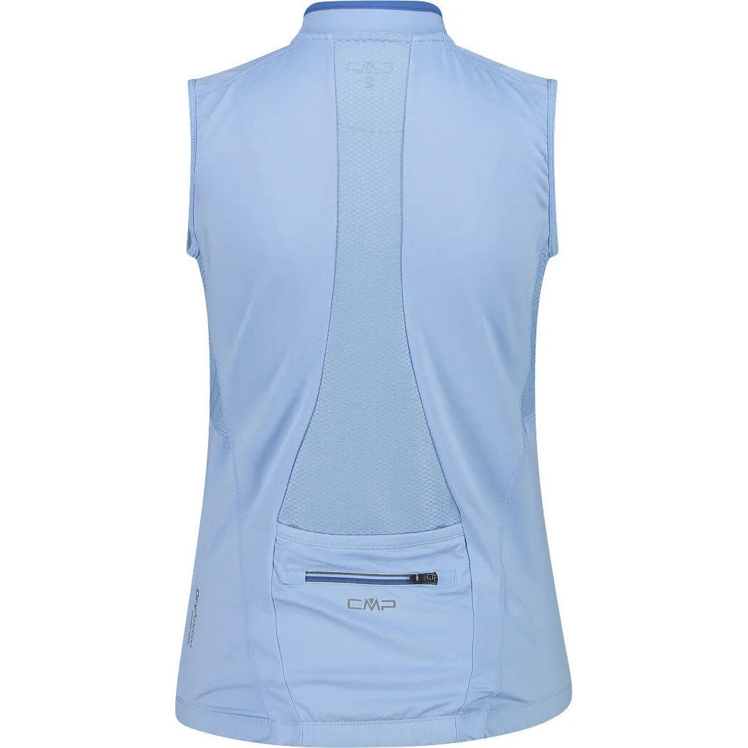 Maglia donna senza maniche con mezza zip CMP 3/5