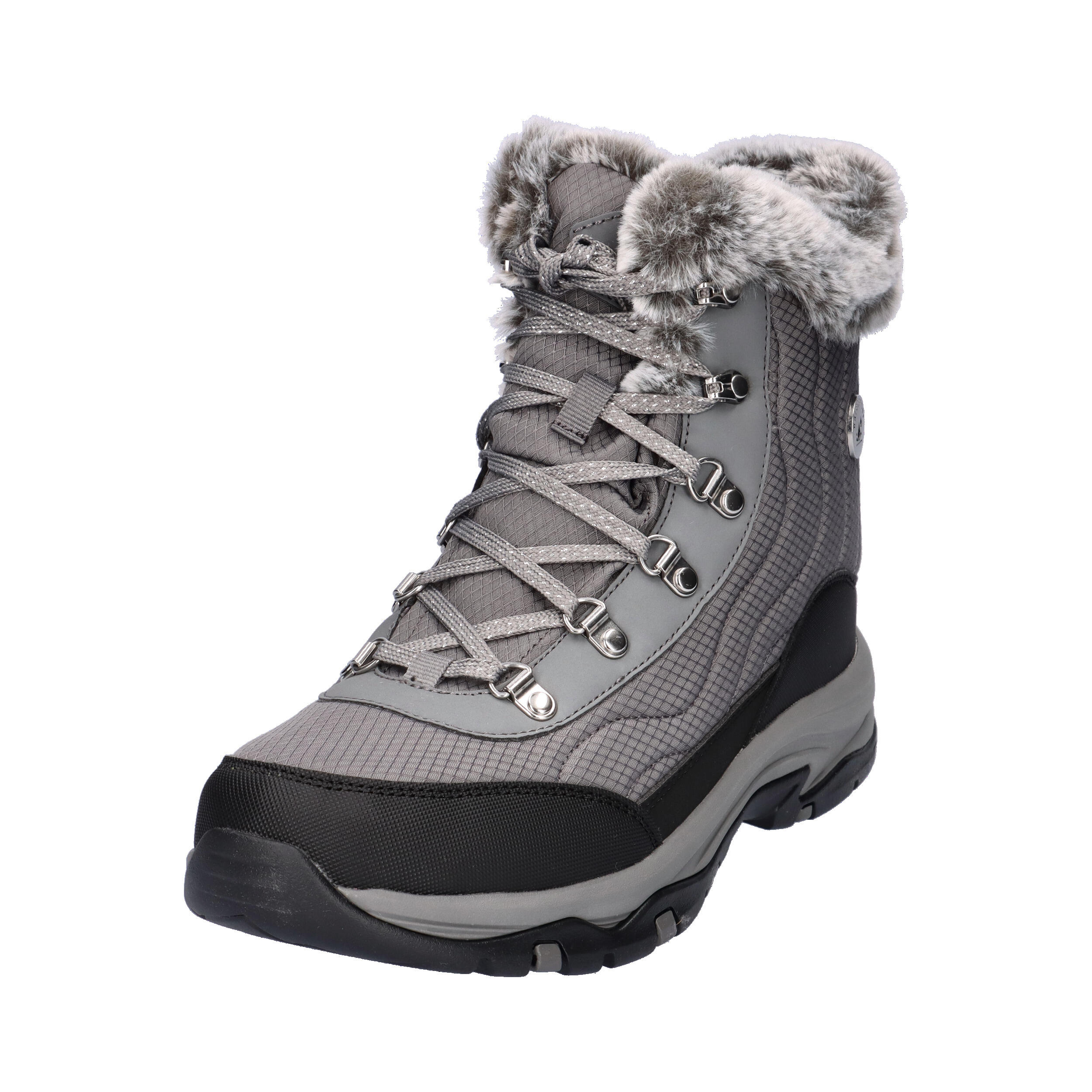 Skechers Damen Trego Stormie Winterstiefel Boots 167893 CCL Grau 9/15